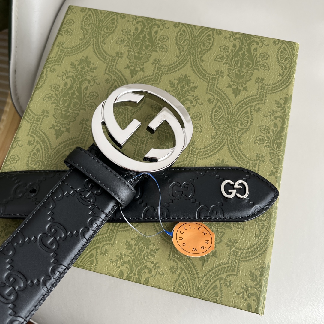 Gucci Basic Belt Cow Leather 40mm