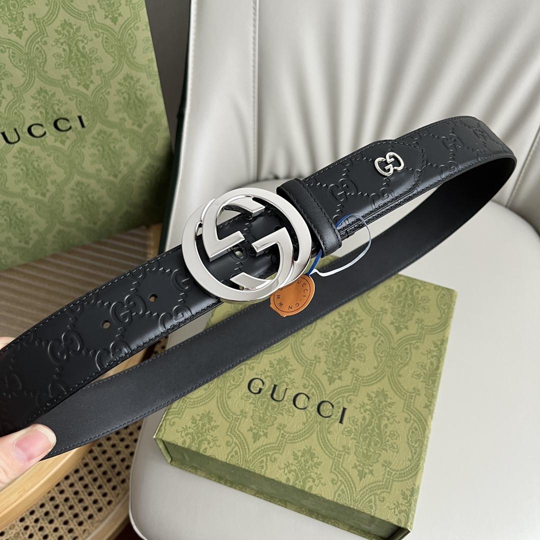 Gucci Basic Belt Cow Leather 40mm