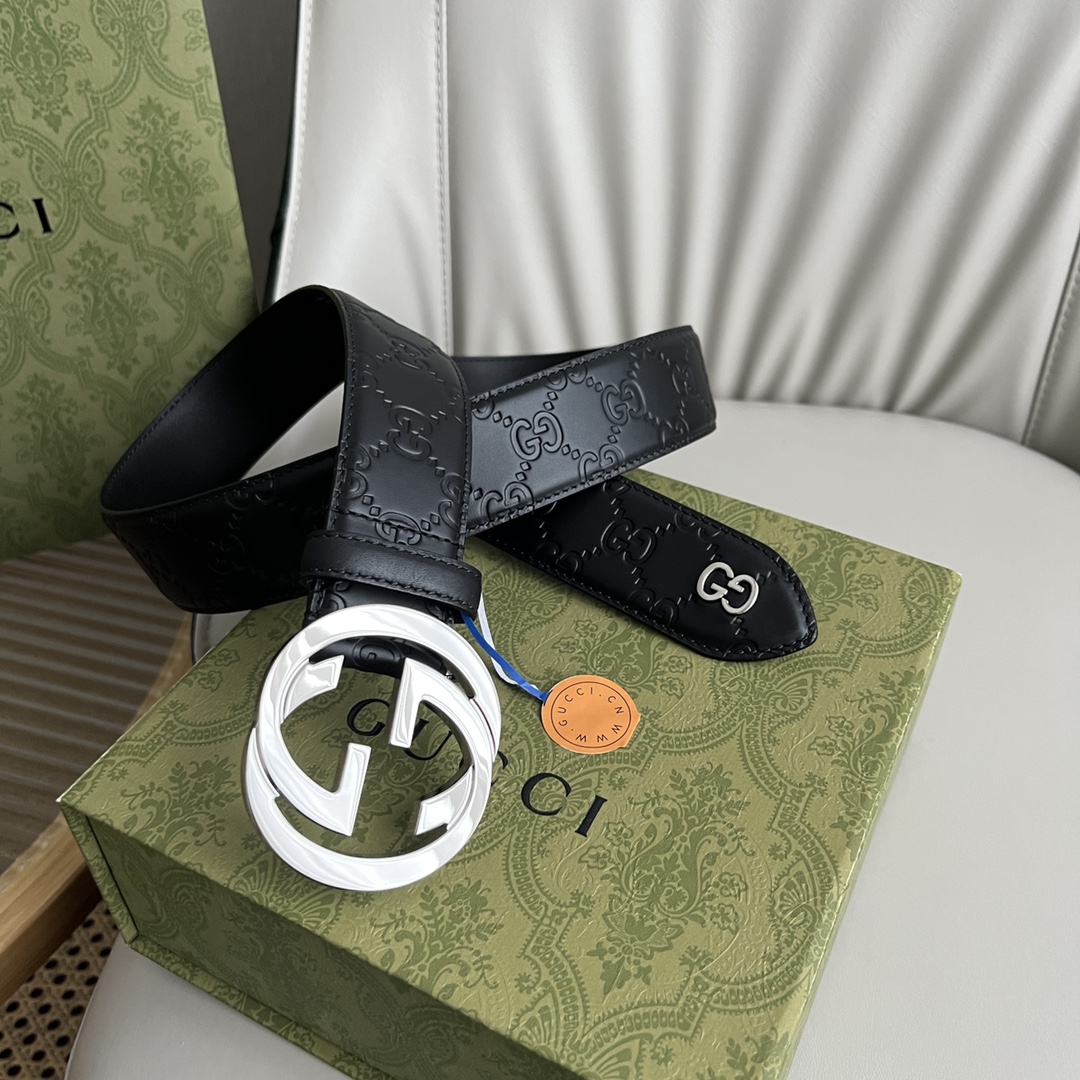 Gucci Basic Belt Cow Leather 40mm