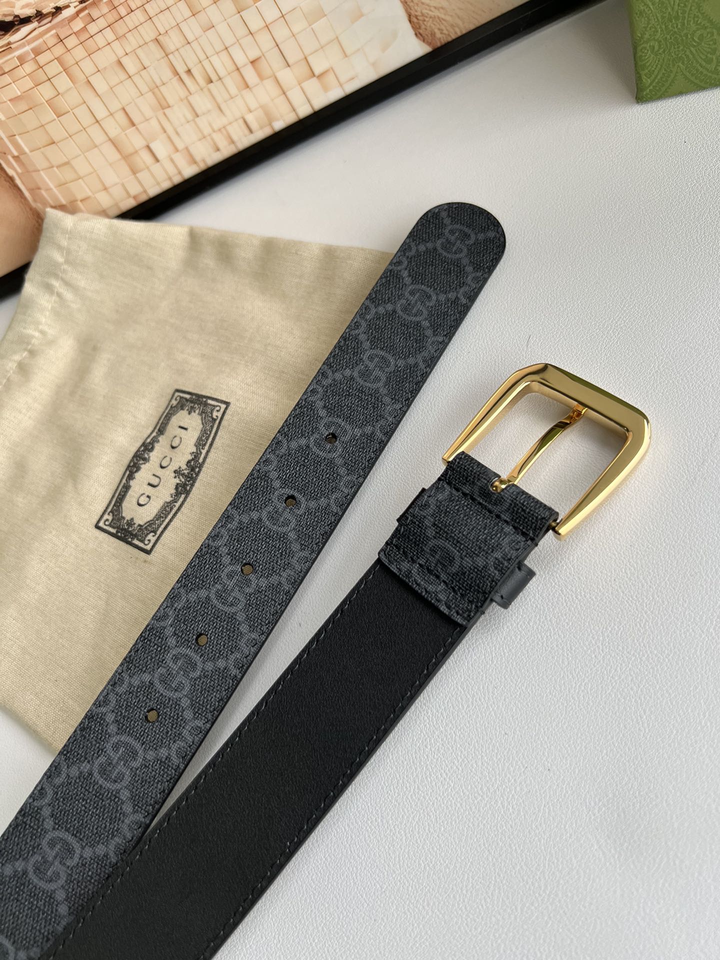 Gucci Male Basic Belt Canvas S-m