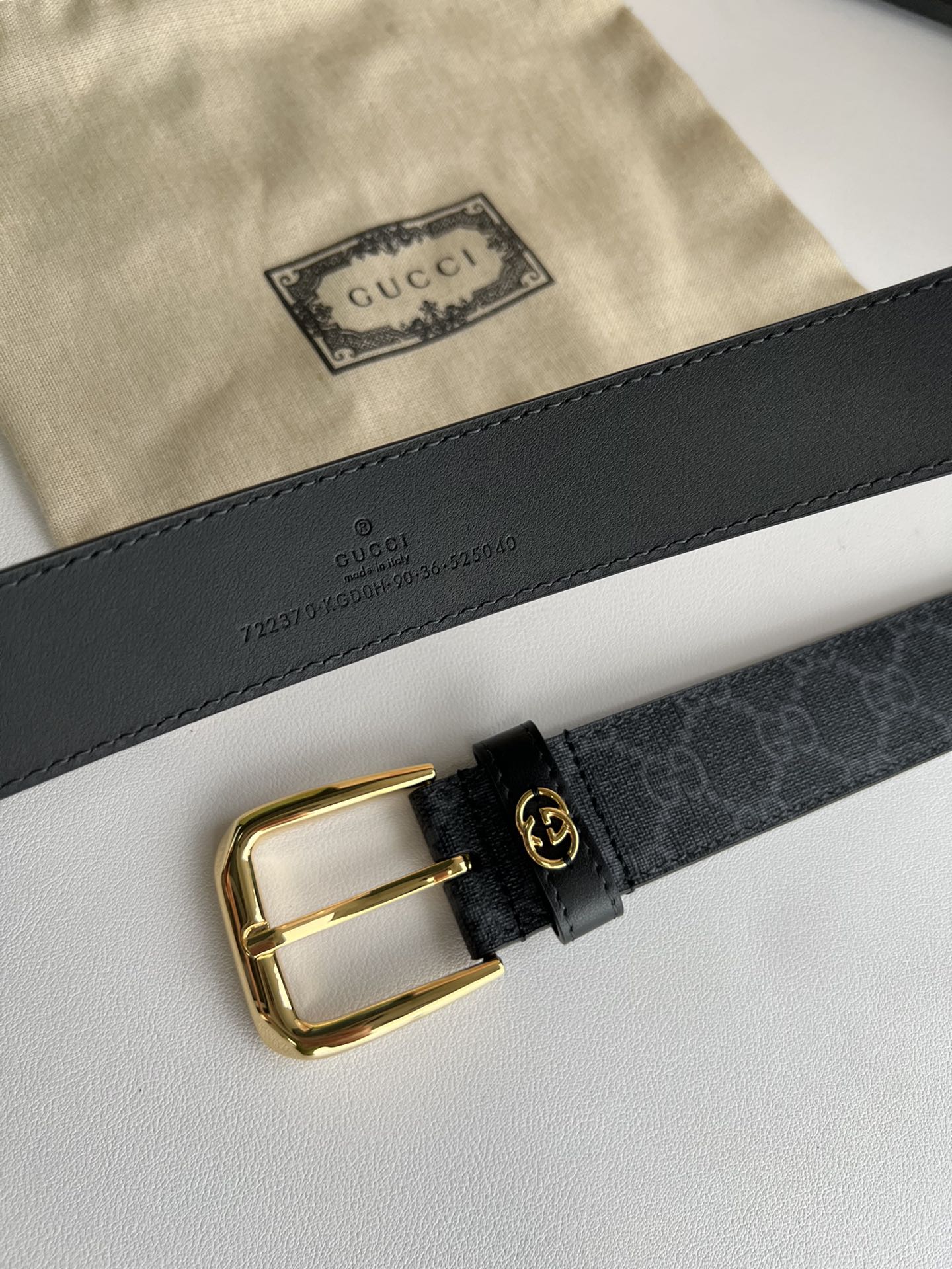 Gucci Male Basic Belt Canvas S-m