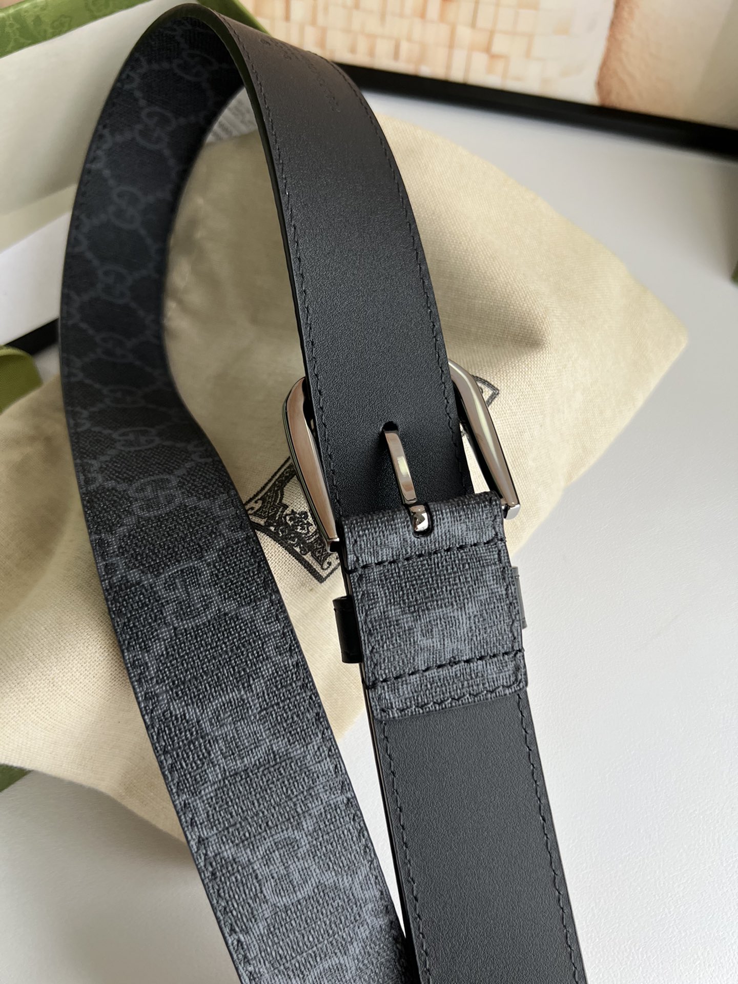 Gucci Male Basic Belt Canvas S-m