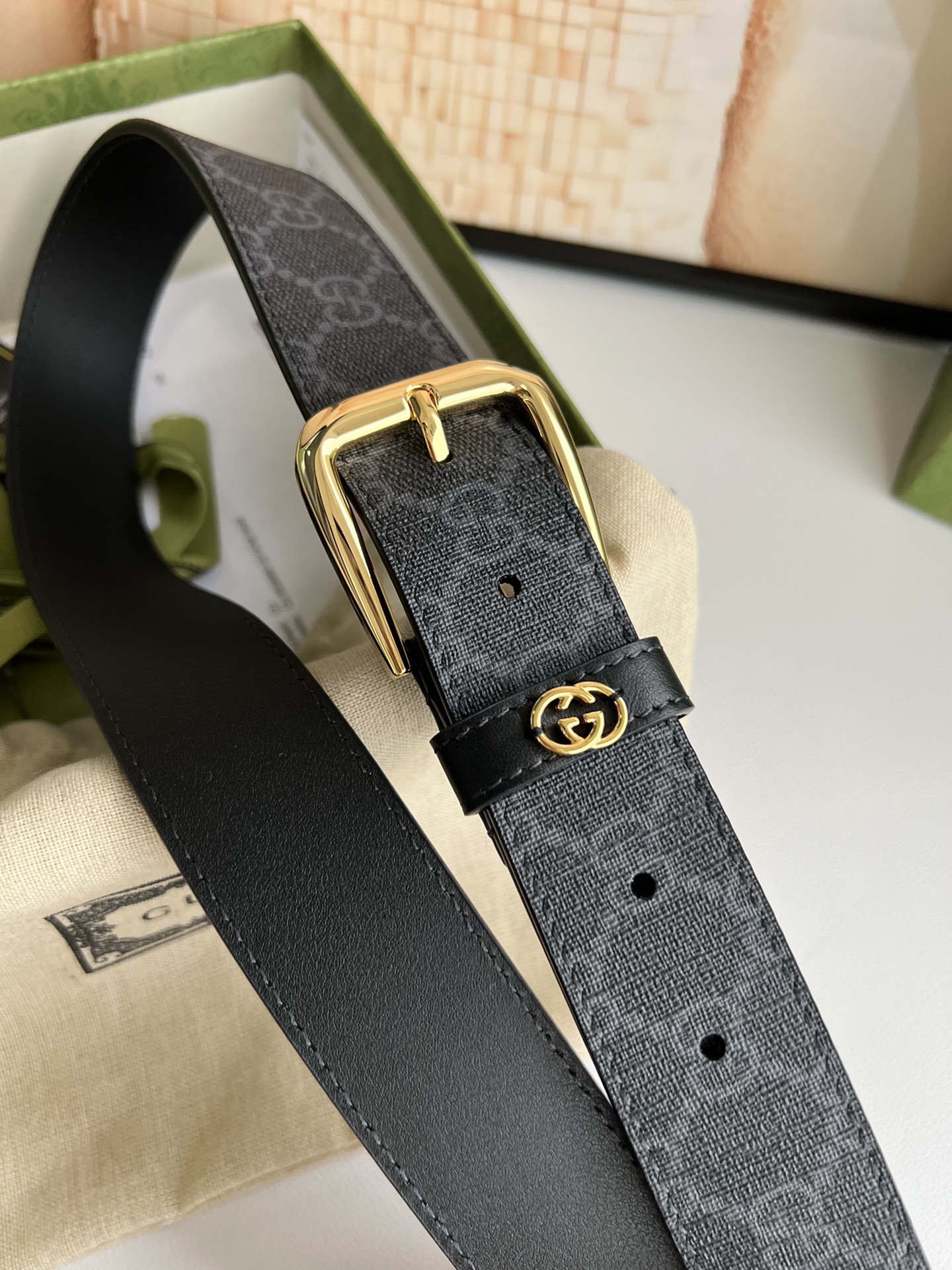 Gucci Male Basic Belt Canvas S-m
