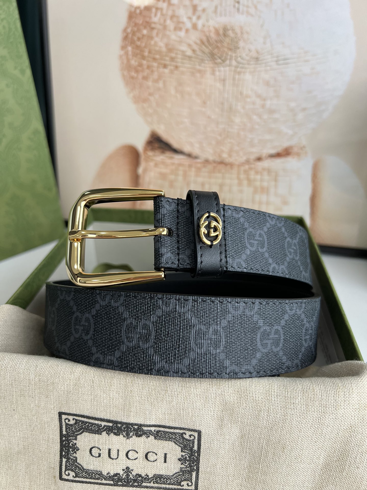 Gucci Male Basic Belt Canvas S-m