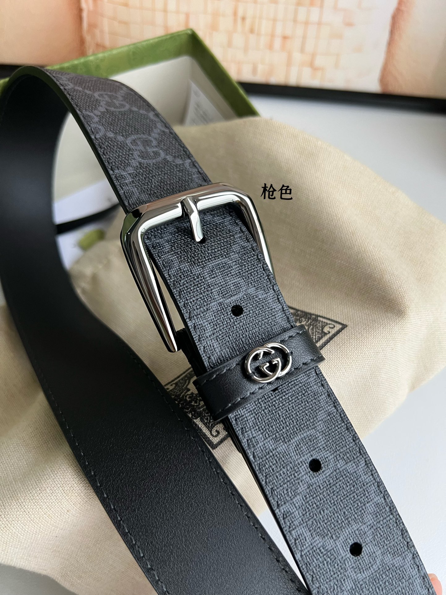 Gucci Male Basic Belt Canvas S-m