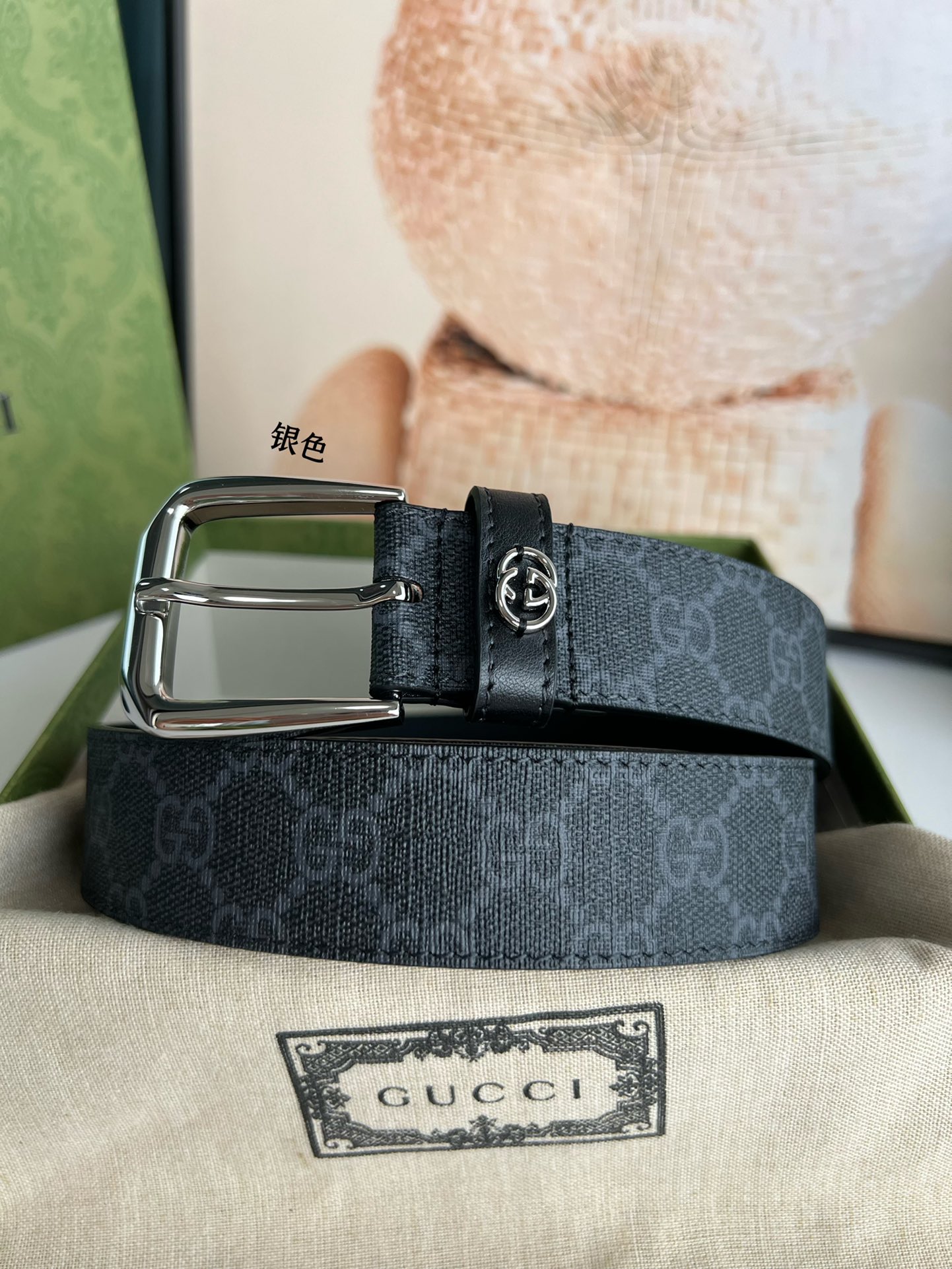 Gucci Male Basic Belt Canvas S-m