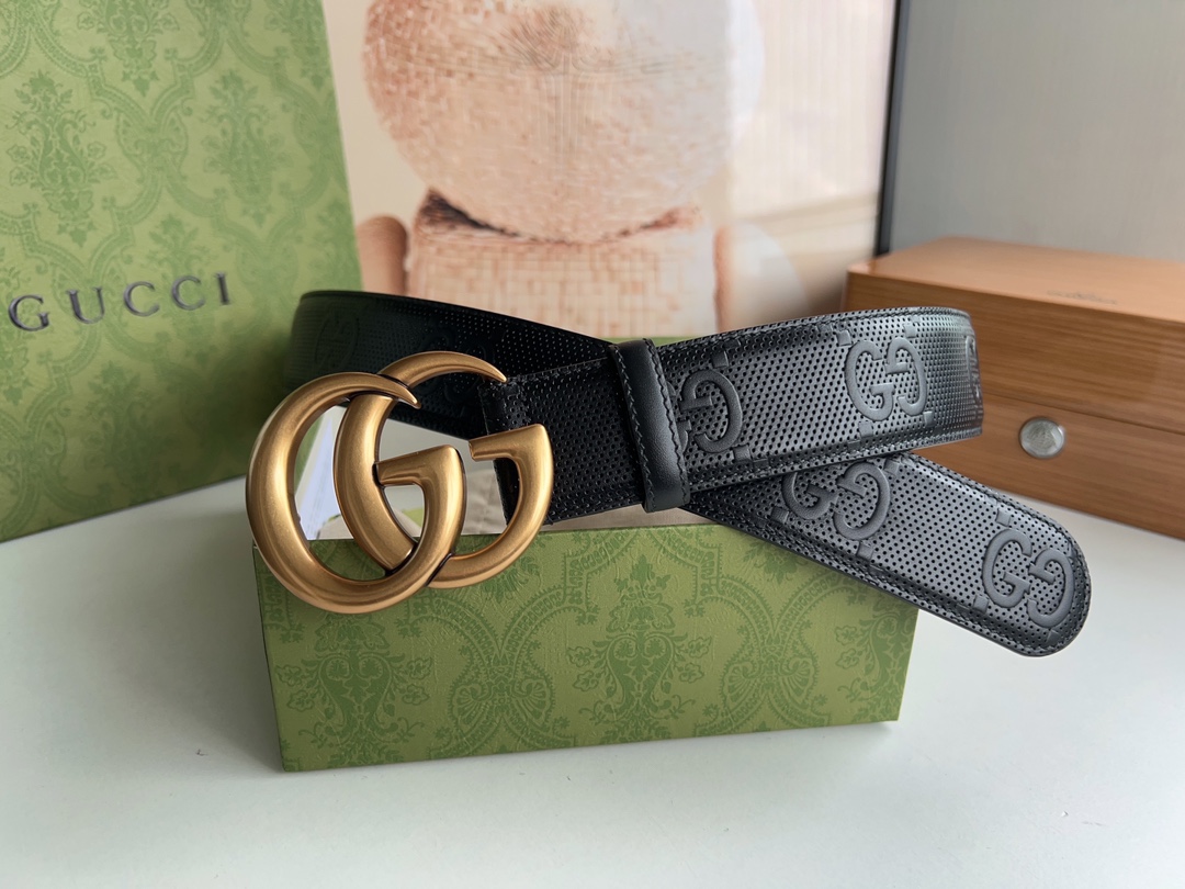 Gucci Basic Belt Cow Leather M