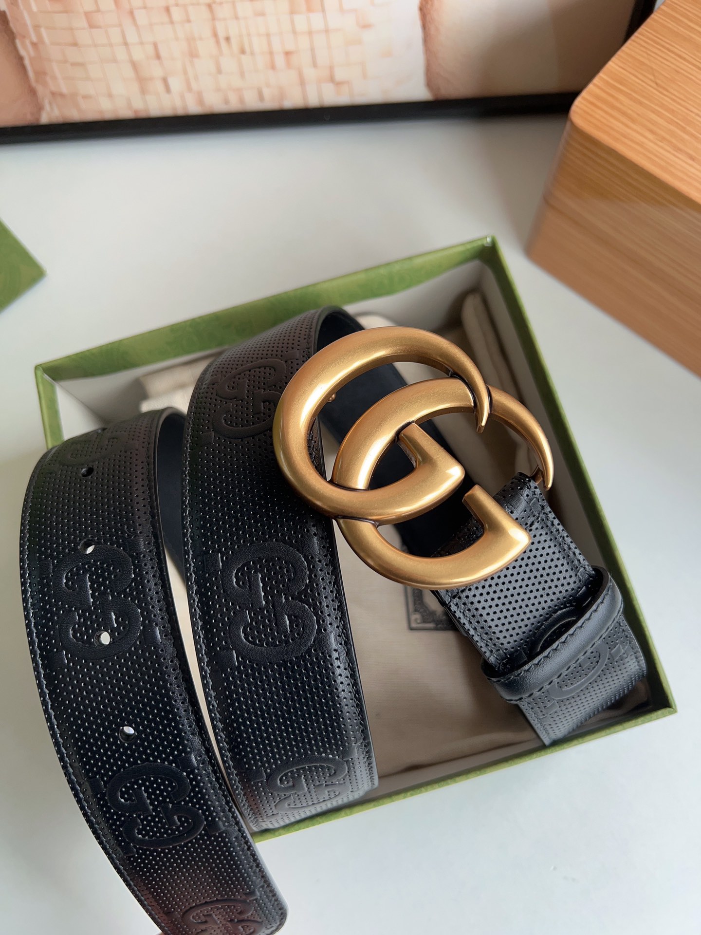 Gucci Basic Belt Cow Leather M