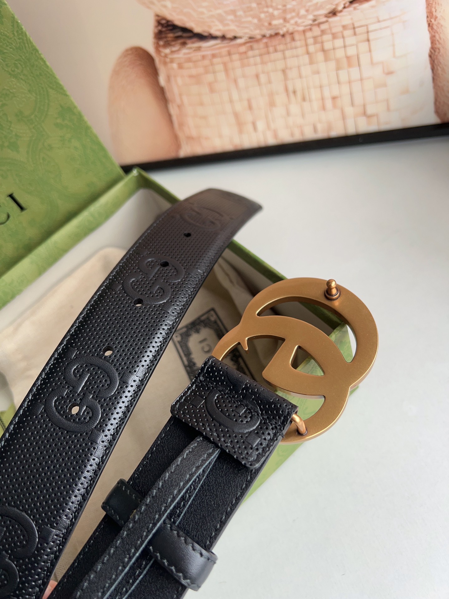 Gucci Basic Belt Cow Leather M
