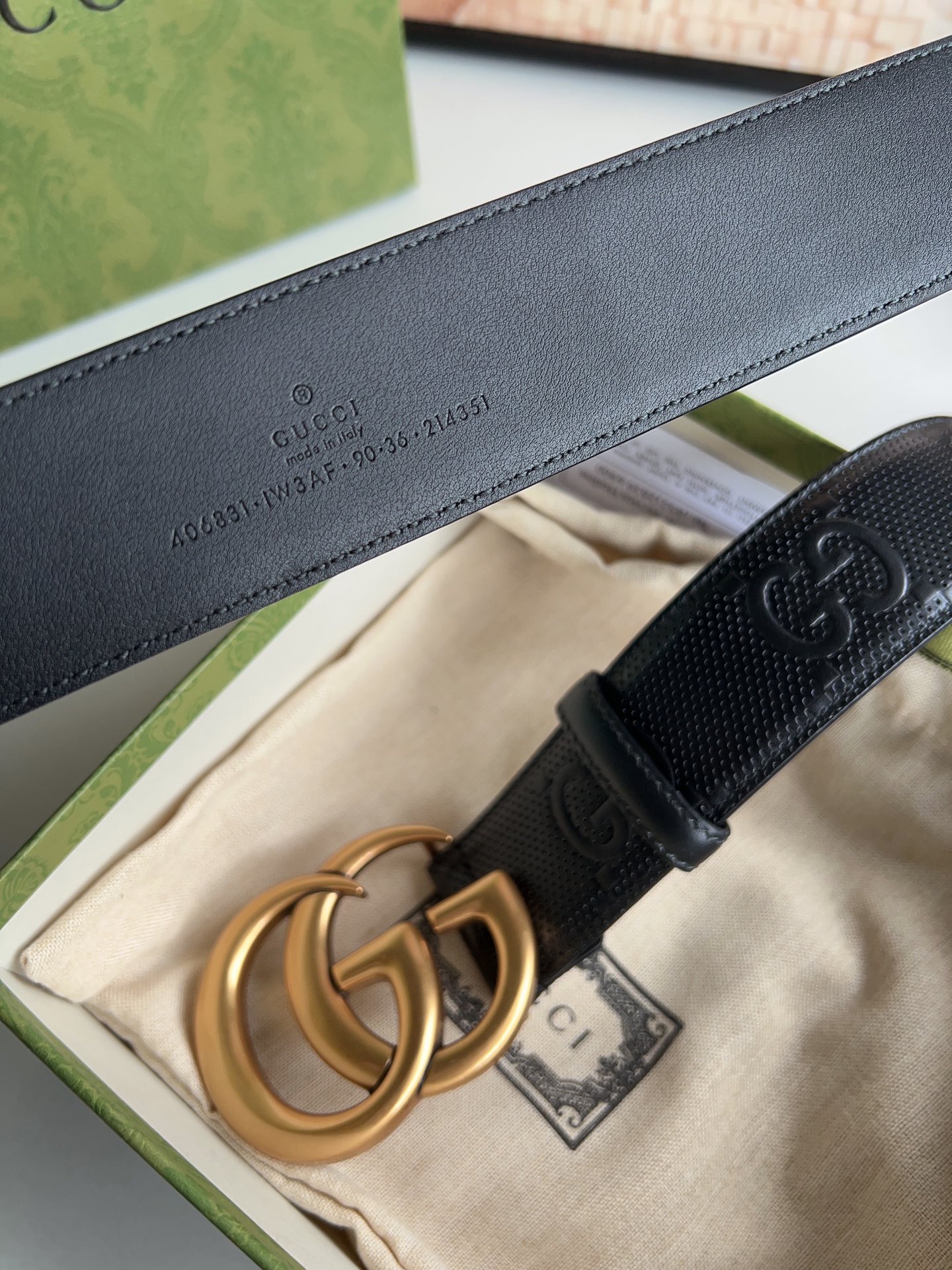 Gucci Basic Belt Cow Leather M