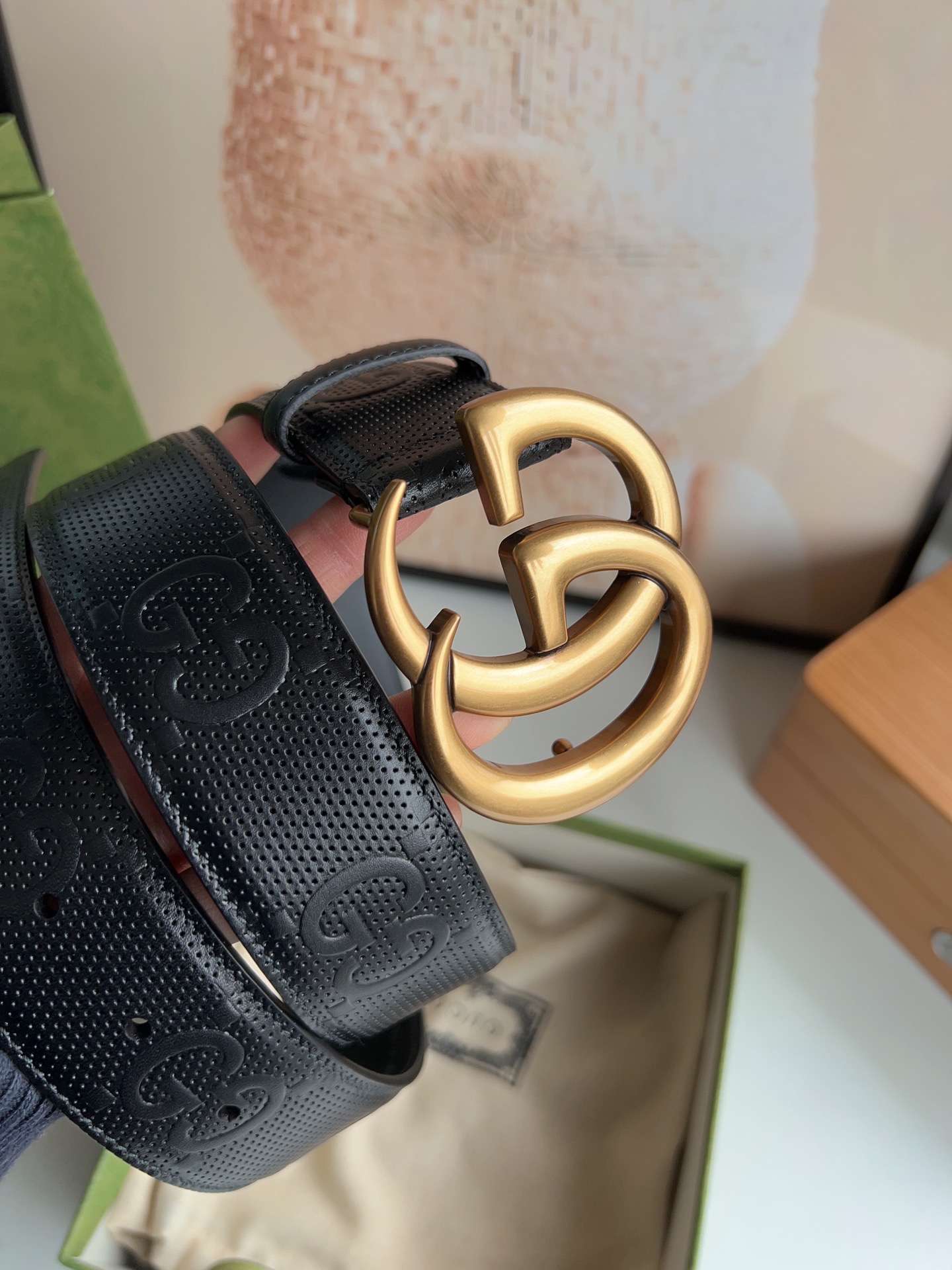 Gucci Basic Belt Cow Leather M