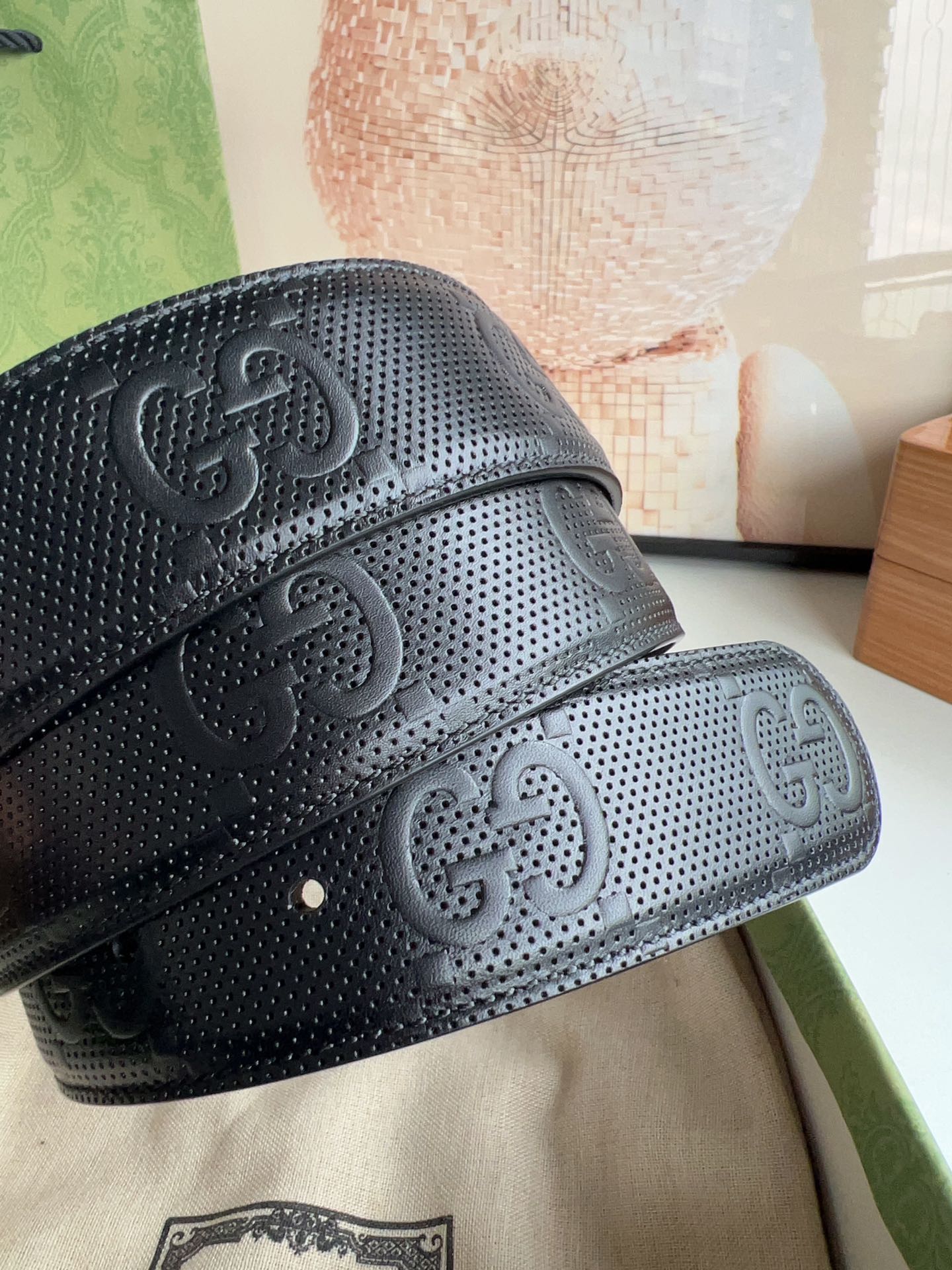 Gucci Basic Belt Cow Leather M