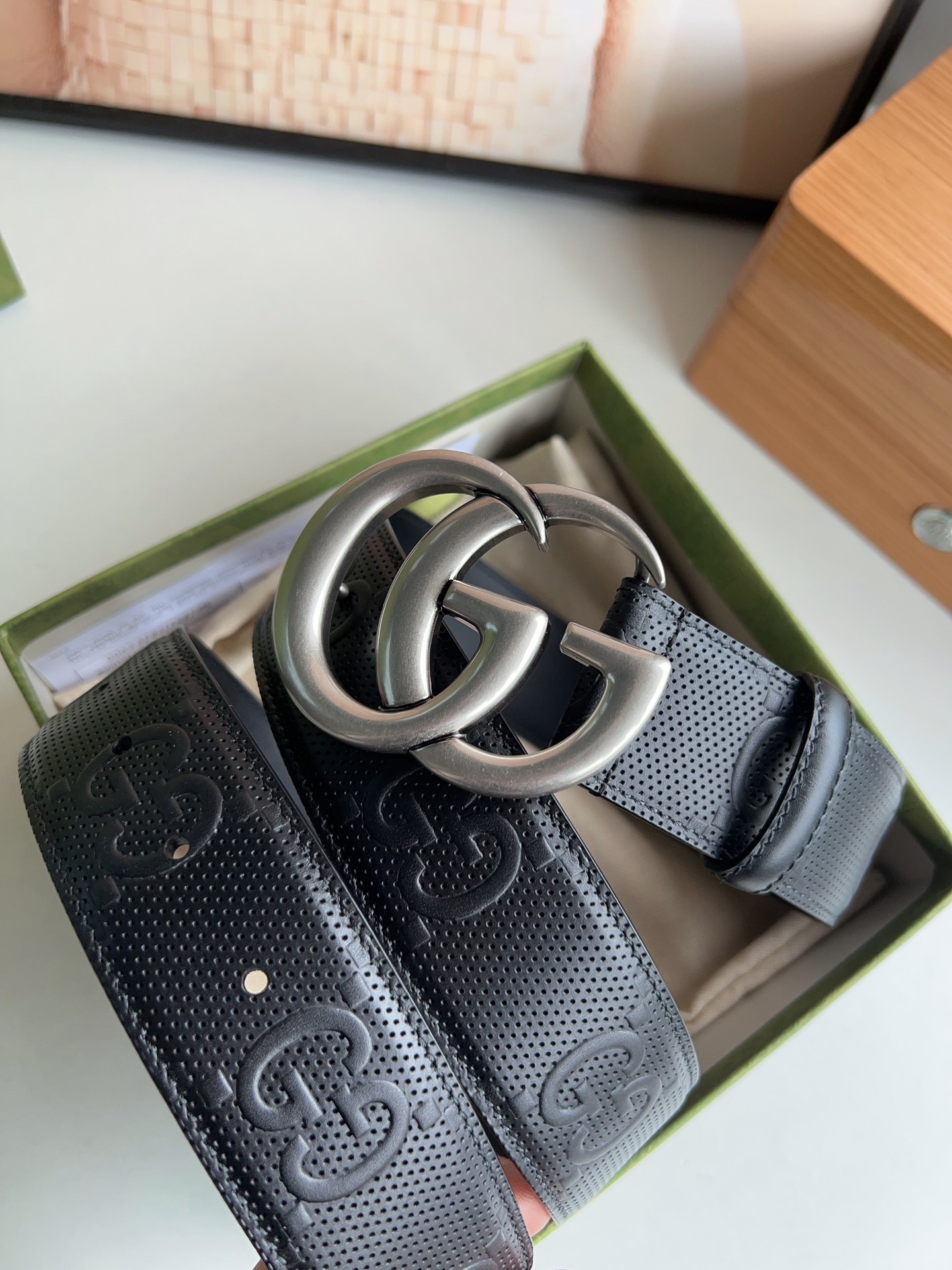 Gucci Basic Belt Cow Leather M