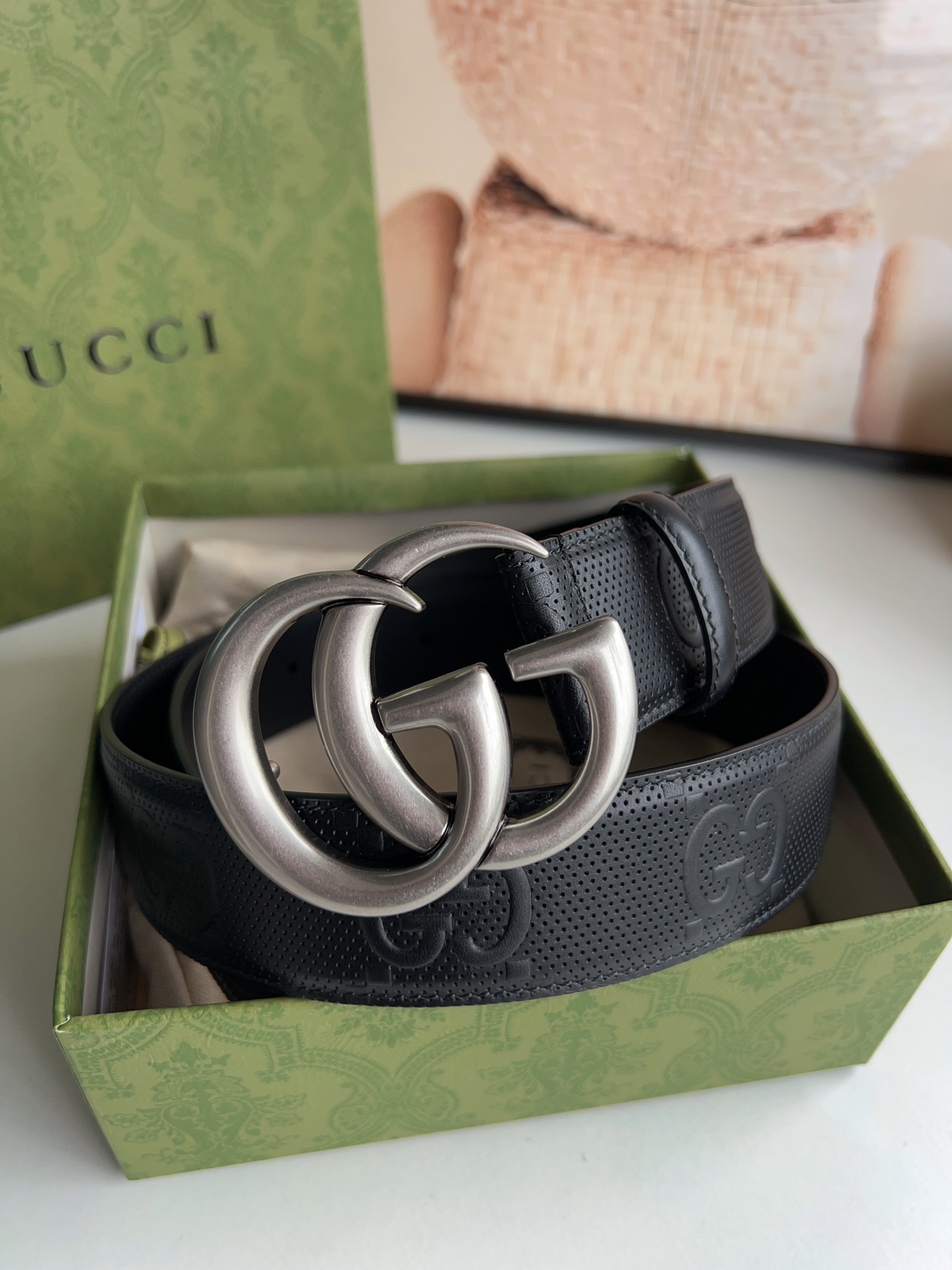Gucci Basic Belt Cow Leather M