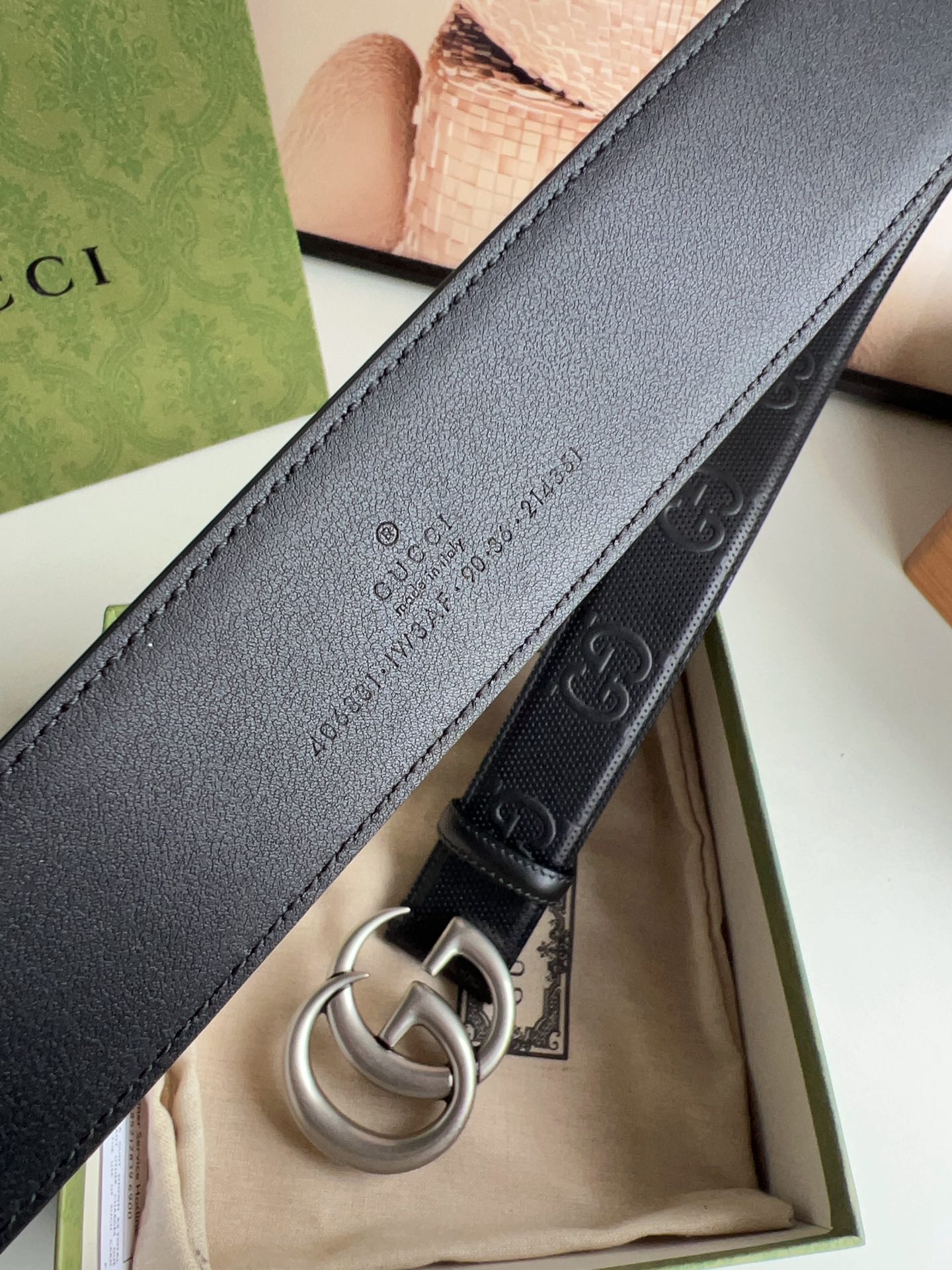 Gucci Basic Belt Cow Leather M