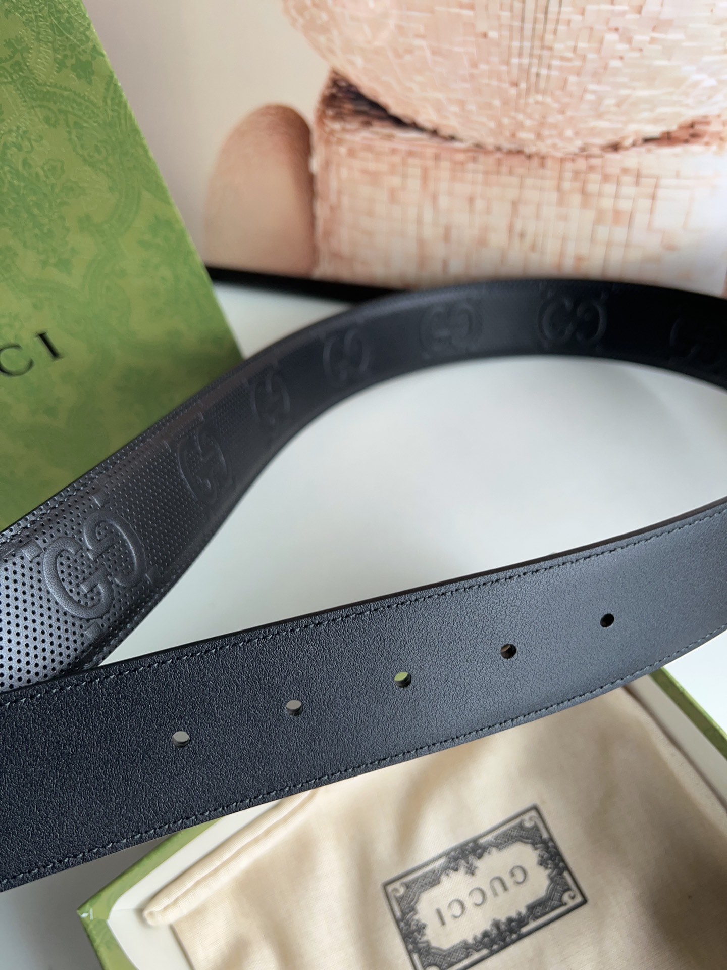 Gucci Basic Belt Cow Leather M