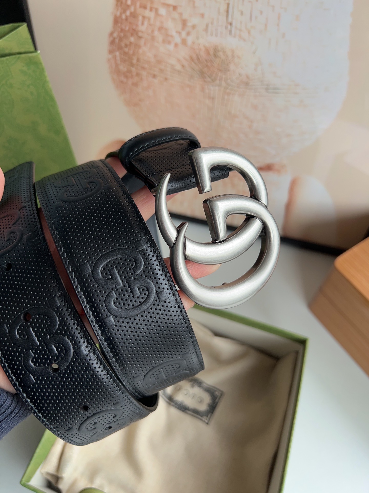 Gucci Basic Belt Cow Leather M