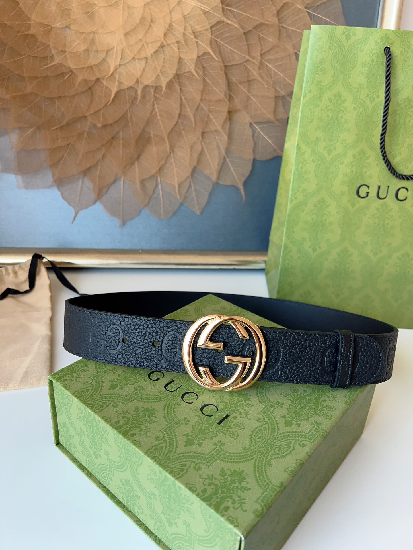 Gucci Basic Belt Cow Leather M