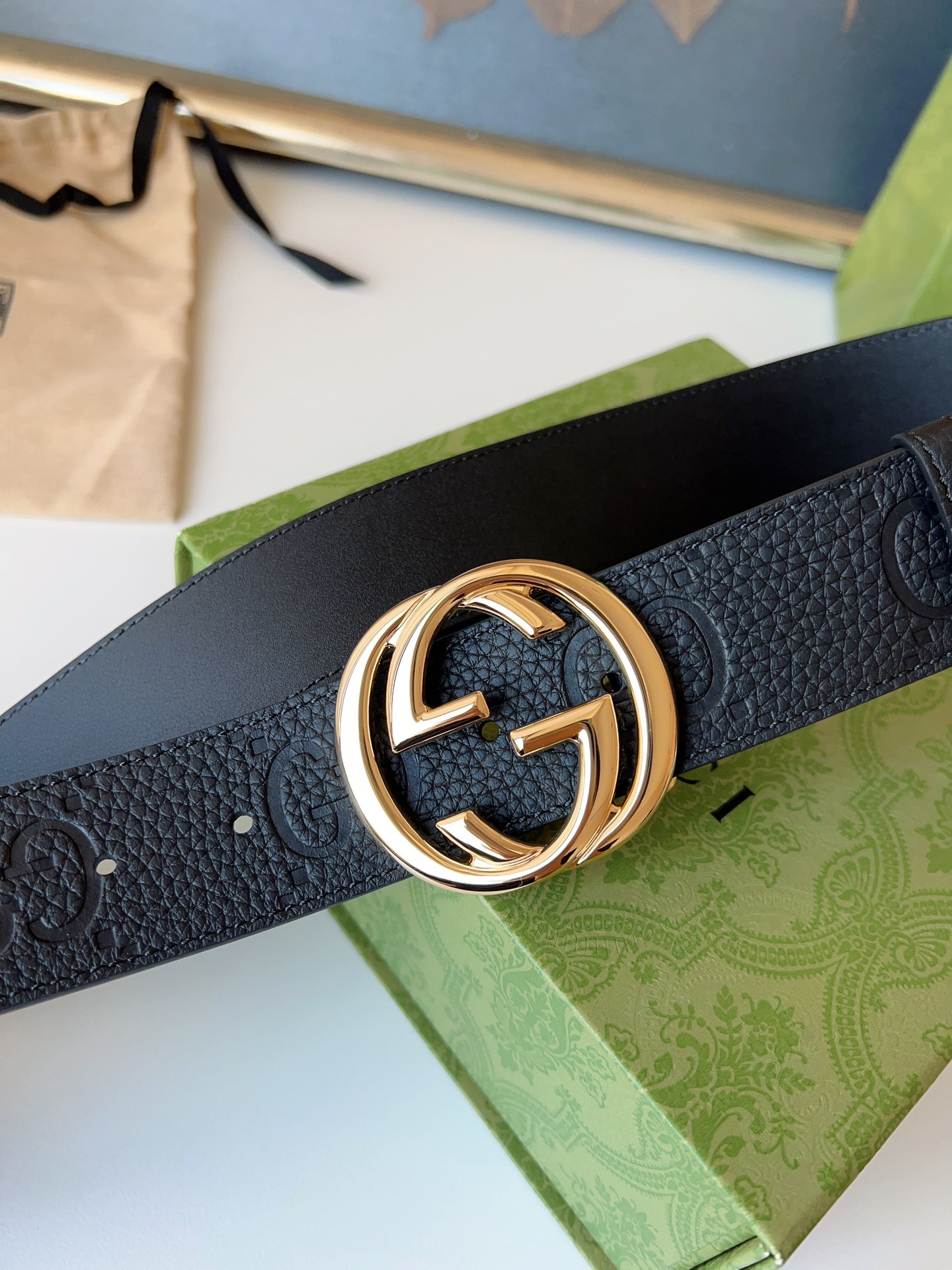 Gucci Basic Belt Cow Leather M