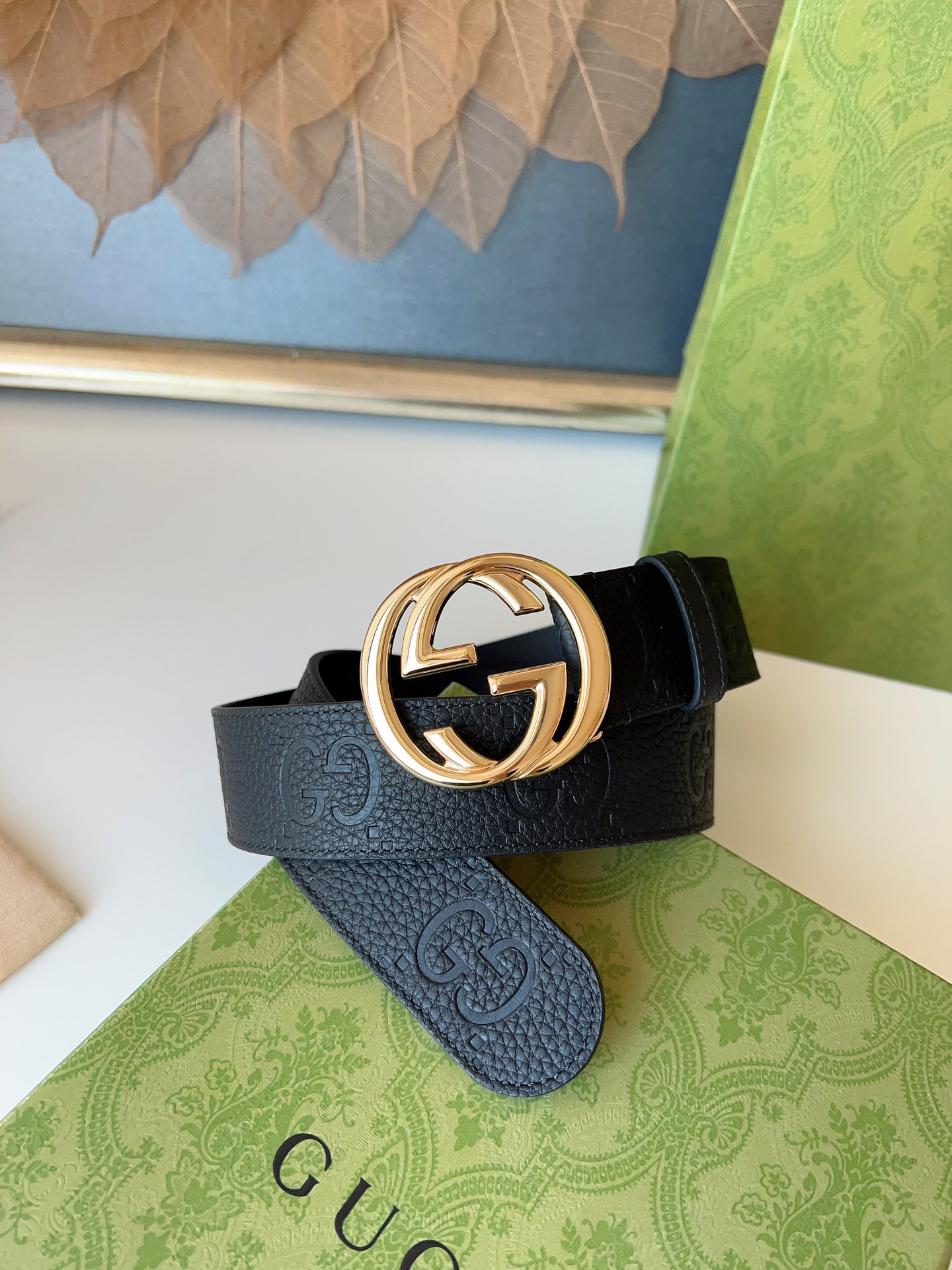 Gucci Basic Belt Cow Leather M