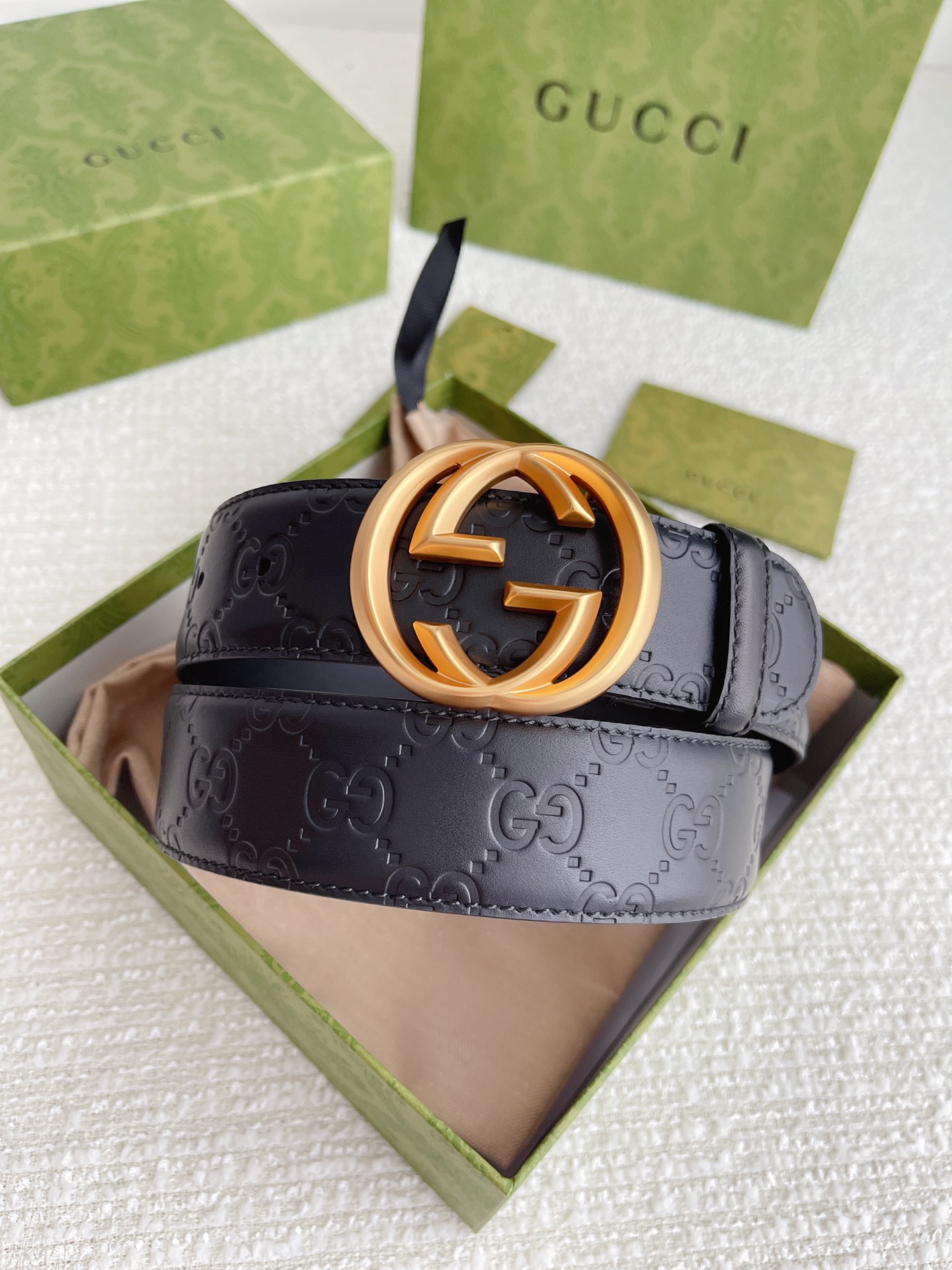 Gucci Male Leather Belt Cow Leather