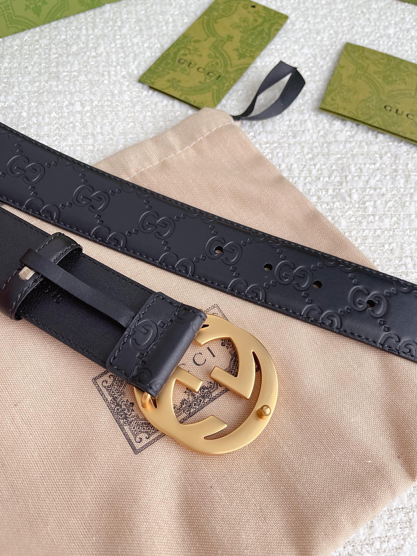 Gucci Male Leather Belt Cow Leather