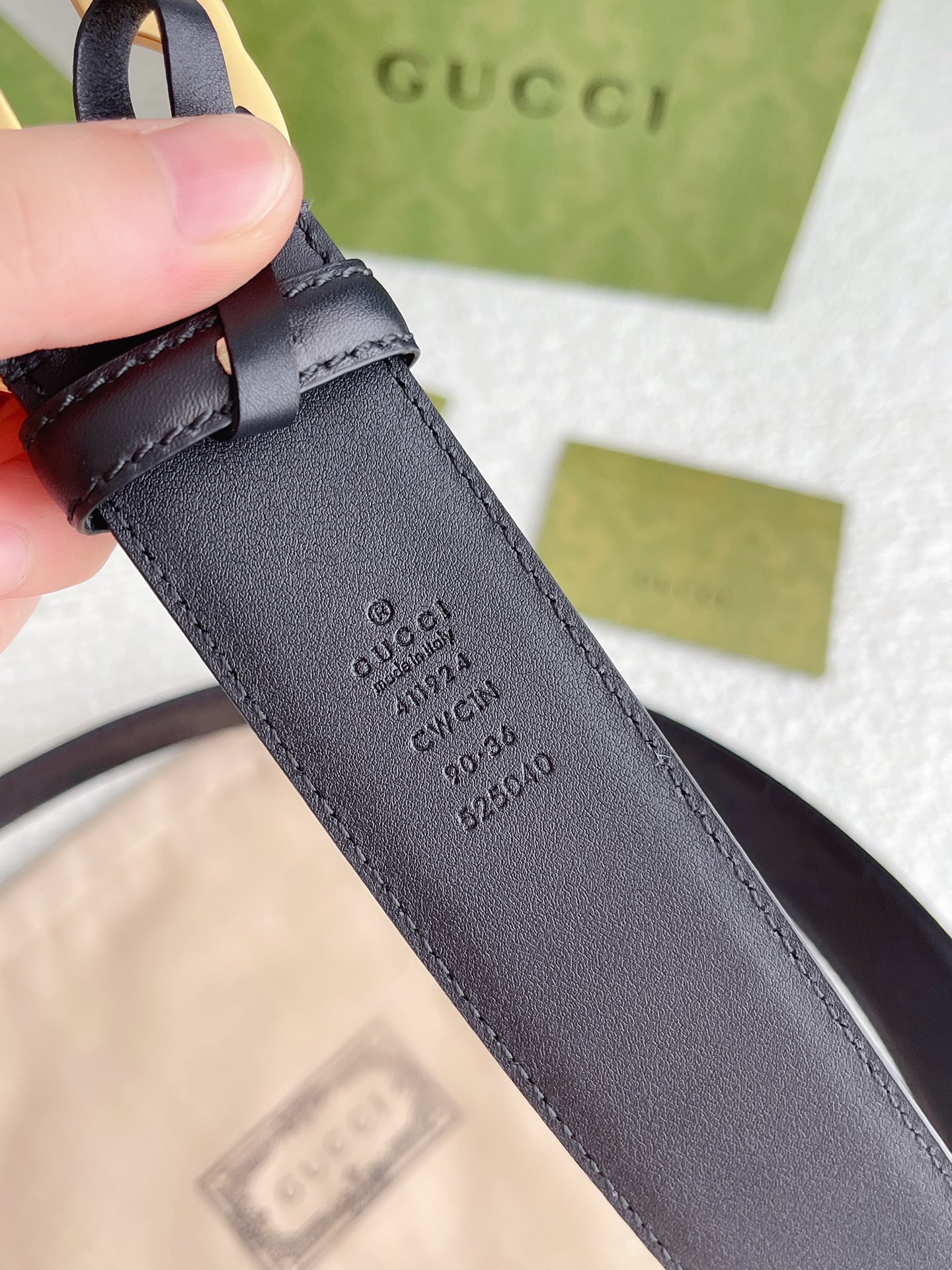 Gucci Male Leather Belt Cow Leather