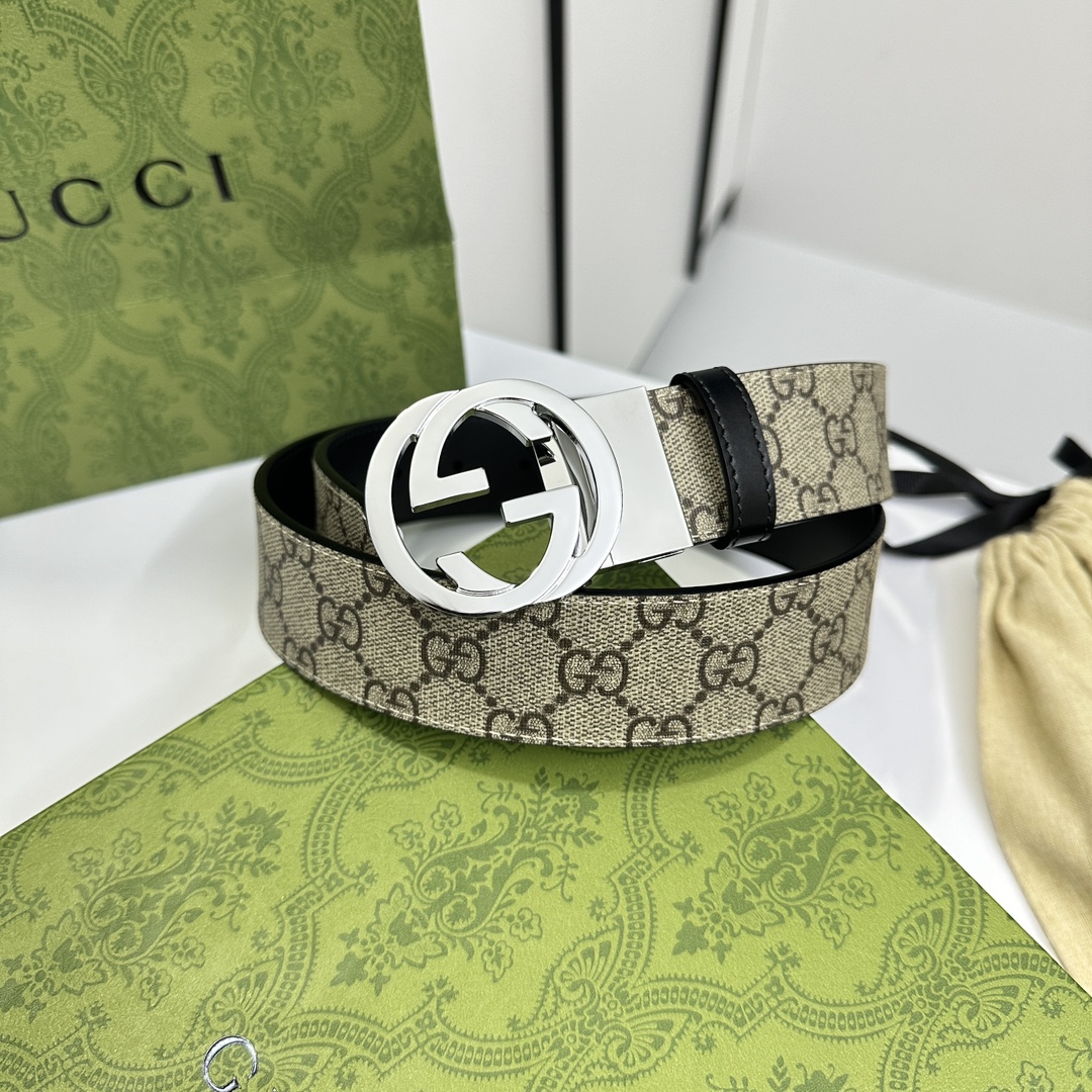 Gucci Basic Belt Cow Leather S-m