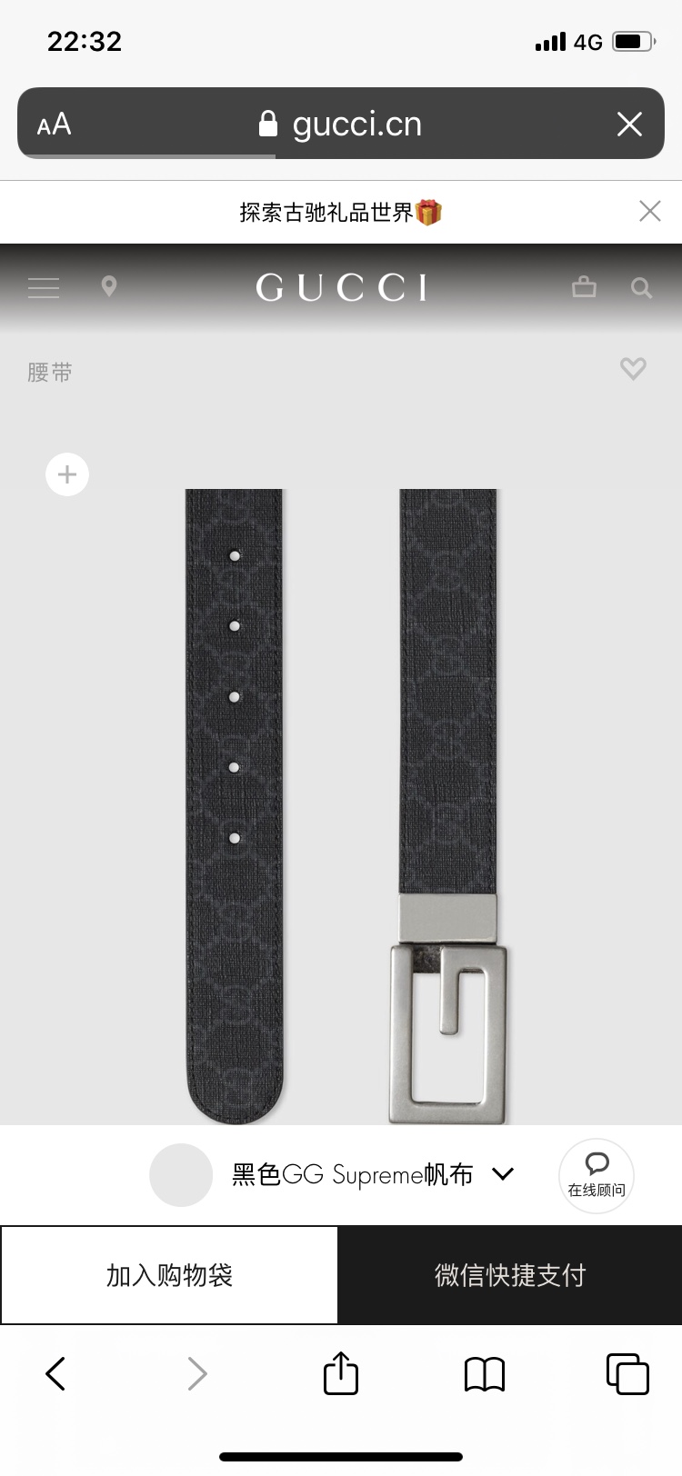 Gucci Basic Belt M