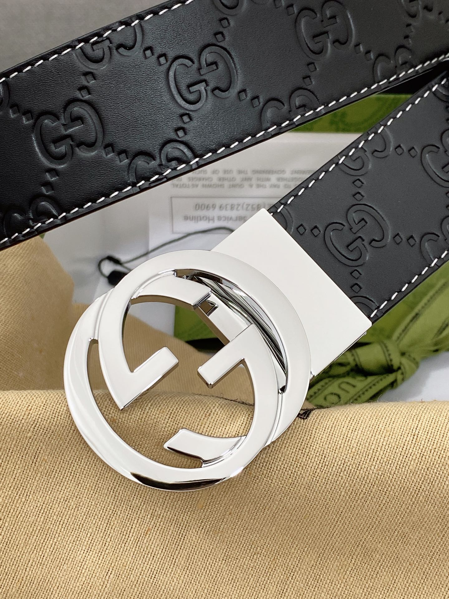 Gucci Basic Belt Top Grain Leather M