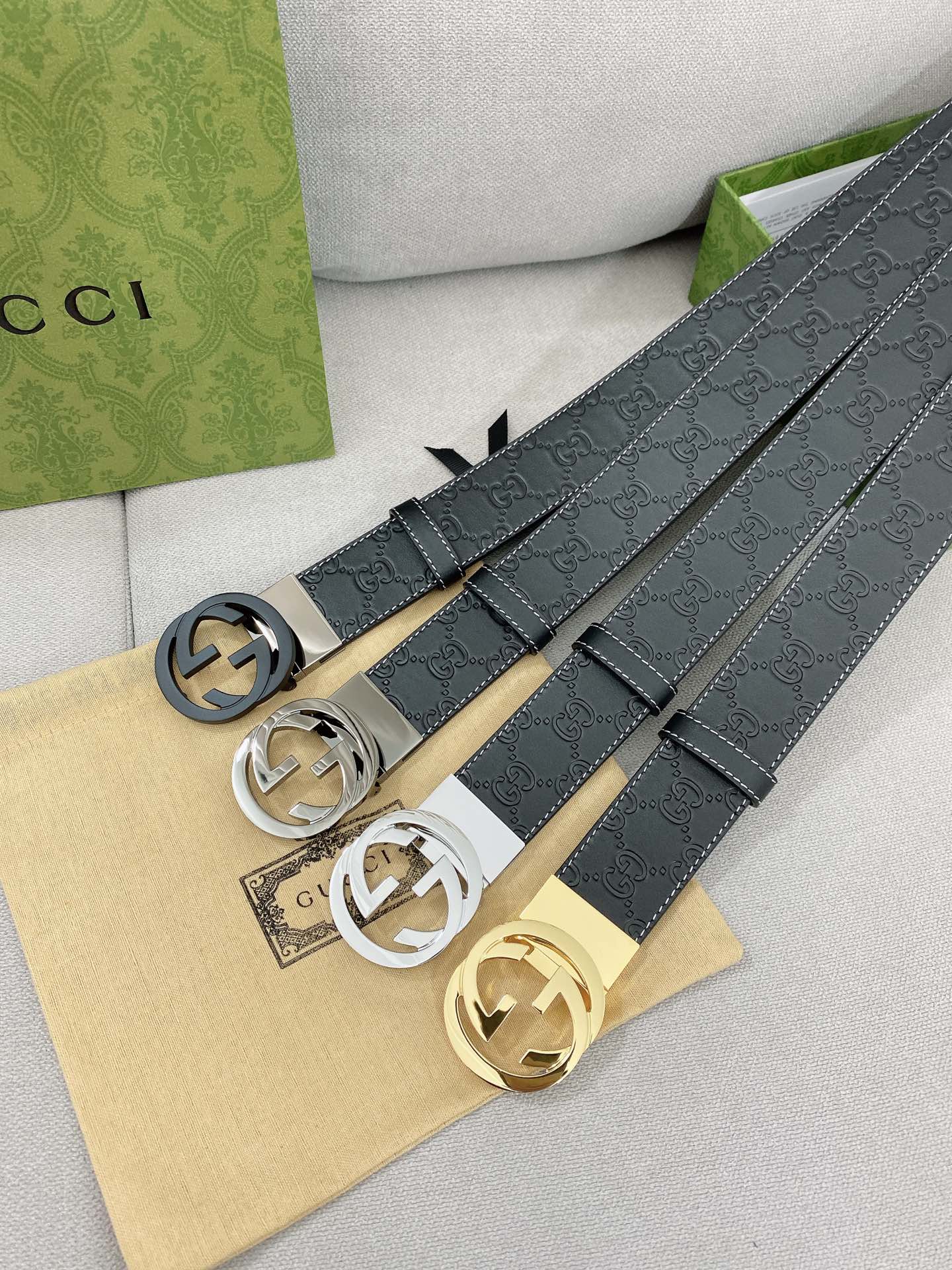 Gucci Basic Belt Top Grain Leather M