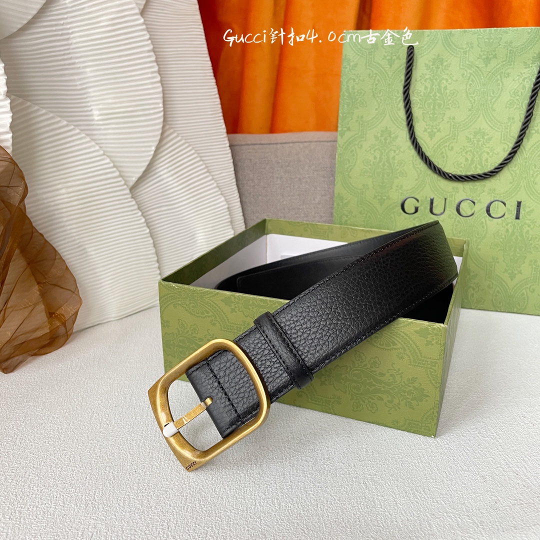 Gucci Basic Belt Cow Leather M