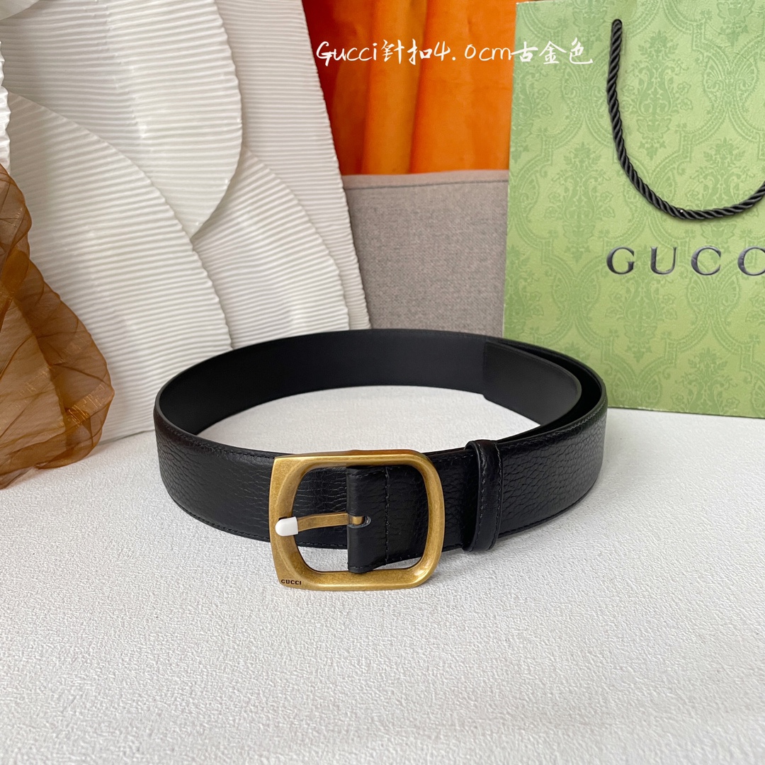 Gucci Basic Belt Cow Leather M