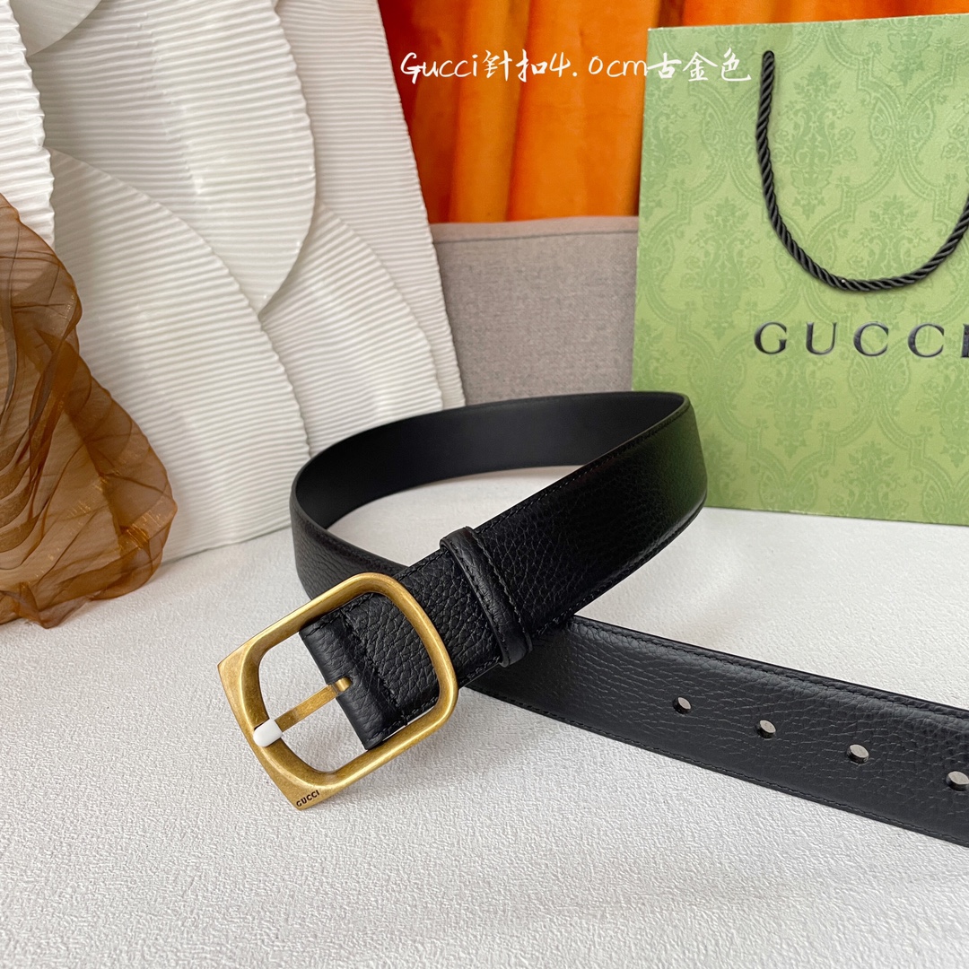 Gucci Basic Belt Cow Leather M