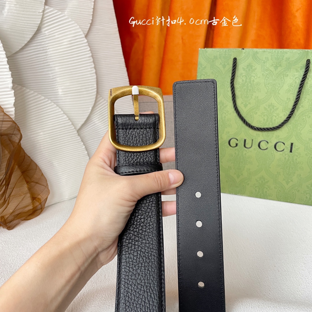 Gucci Basic Belt Cow Leather M