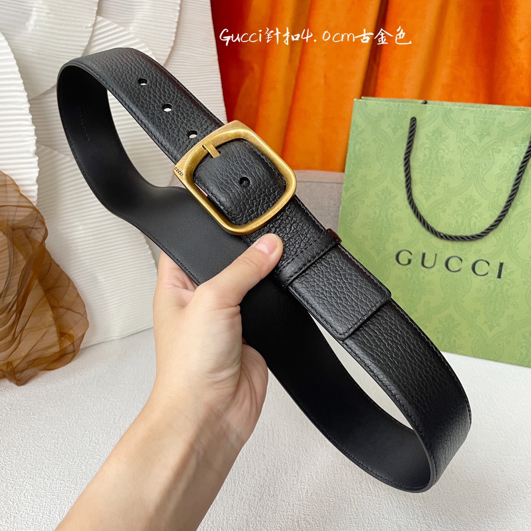 Gucci Basic Belt Cow Leather M