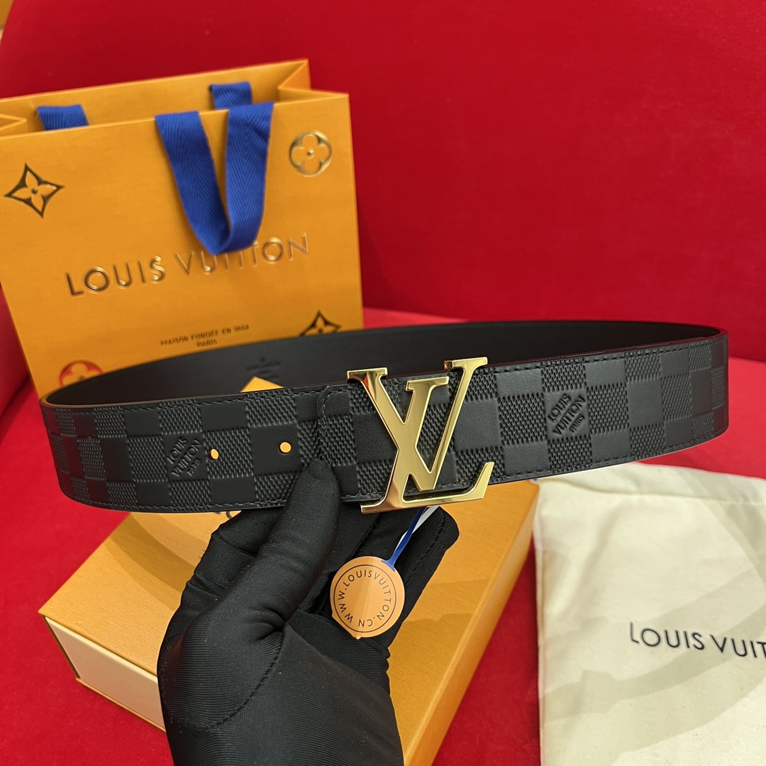 Louis Vuitton Male Basic Belt Cow Leather 13514-s-l