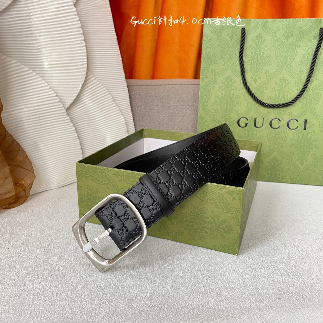 Gucci Basic Belt Cow Leather M
