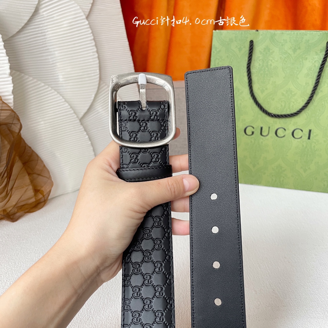 Gucci Basic Belt Cow Leather M