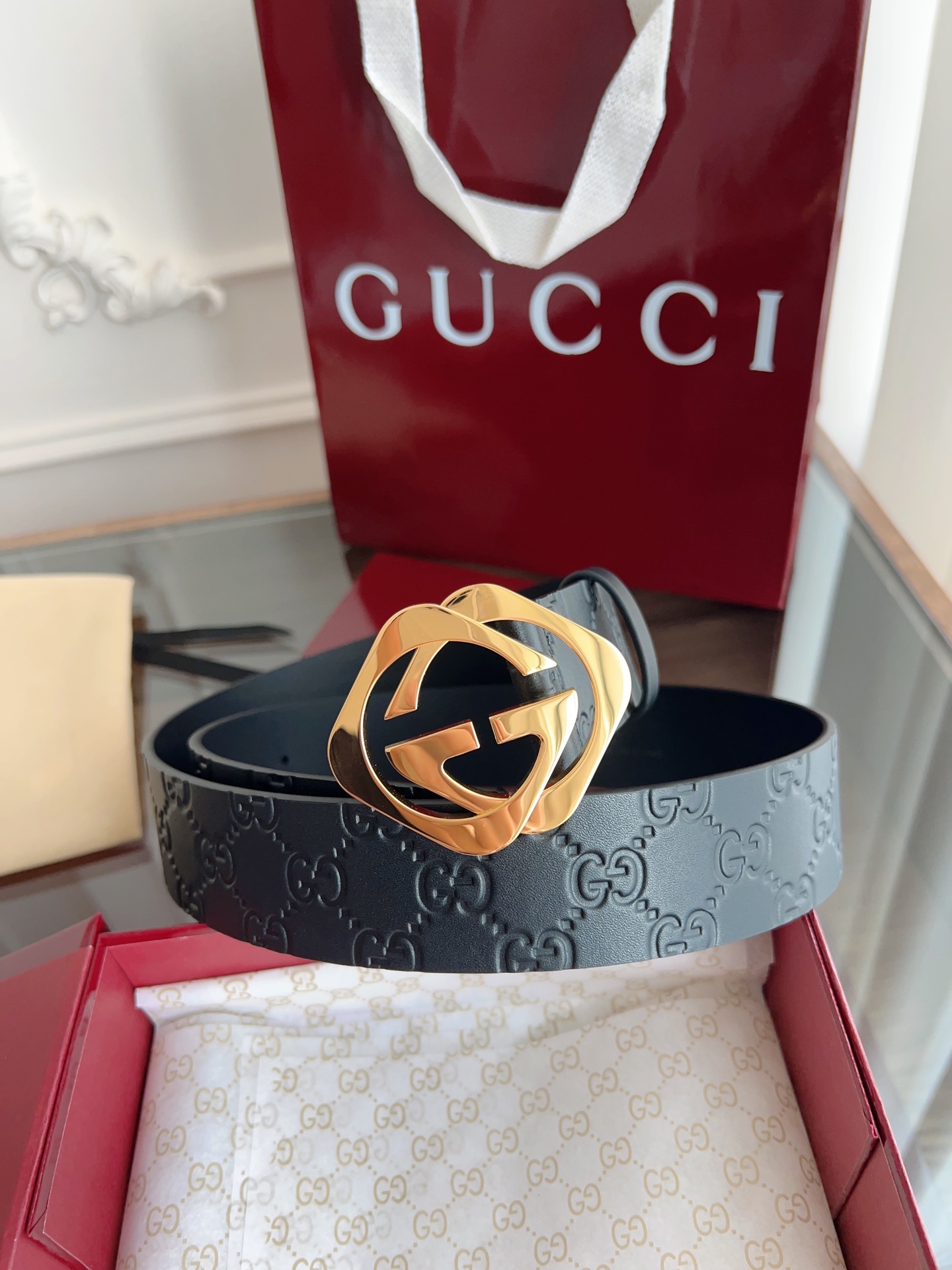 Gucci Basic Belt 40mm-l