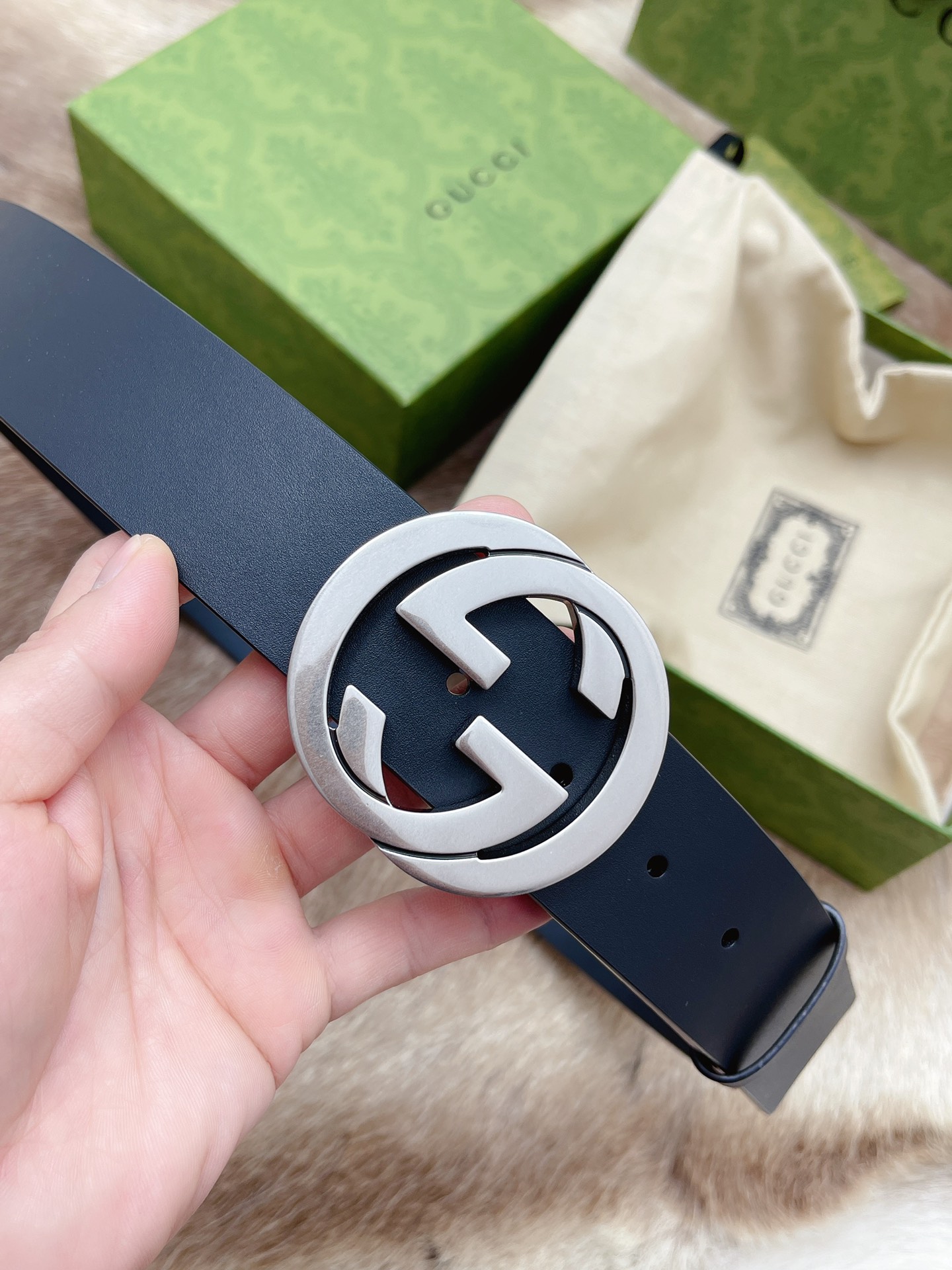 Gucci Male Leather Belt M