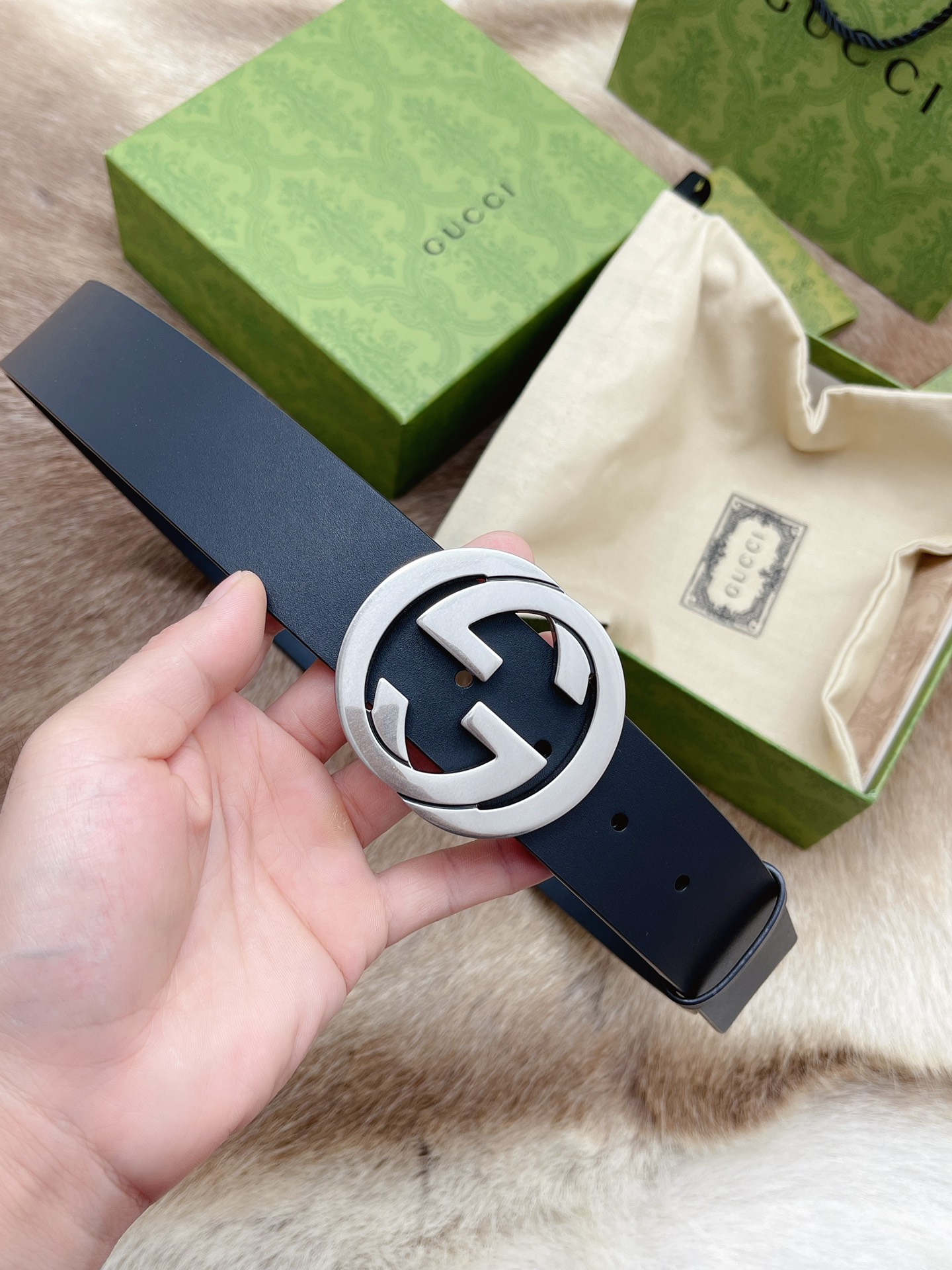 Gucci Male Leather Belt M