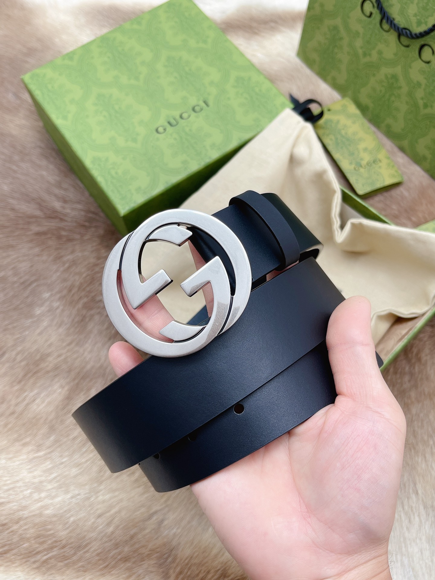 Gucci Male Leather Belt M