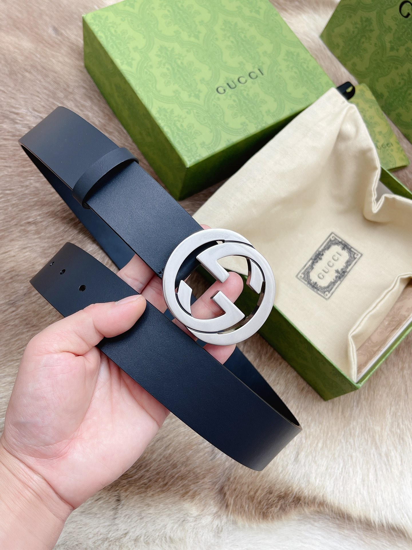 Gucci Male Leather Belt M