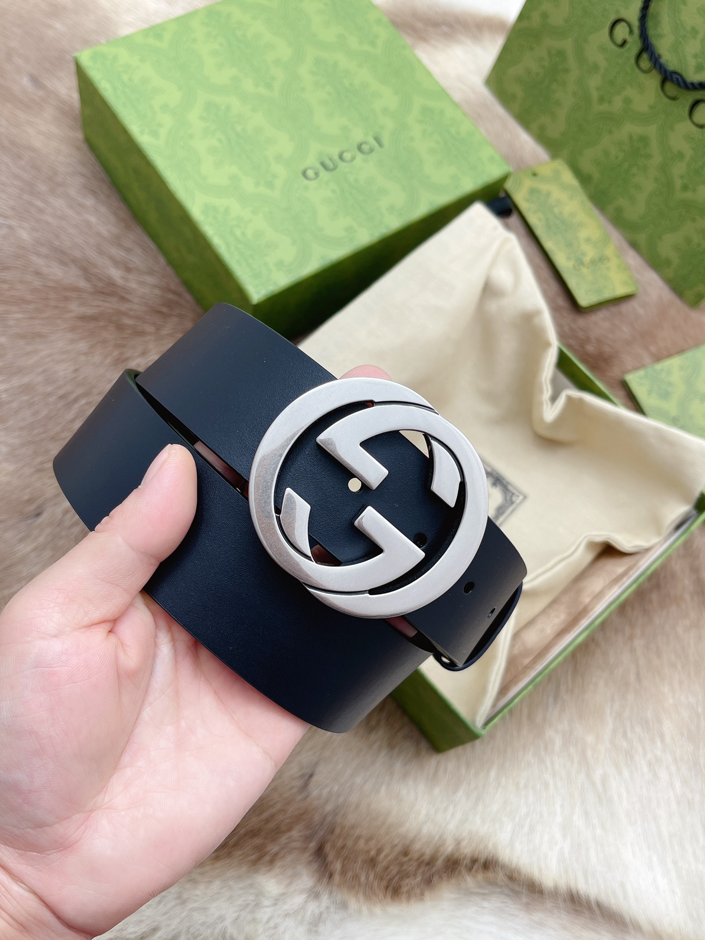 Gucci Male Leather Belt M