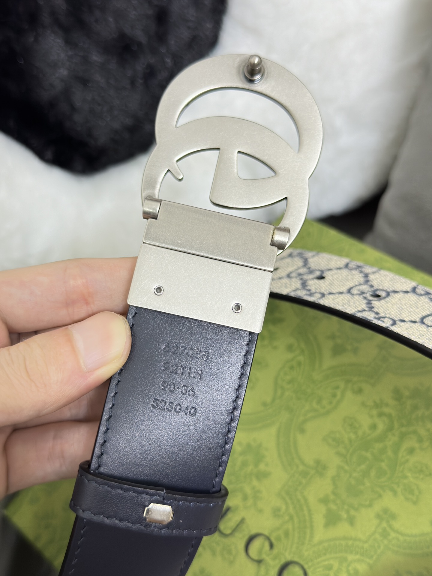 Gucci Basic Belt Canvas Black S-m