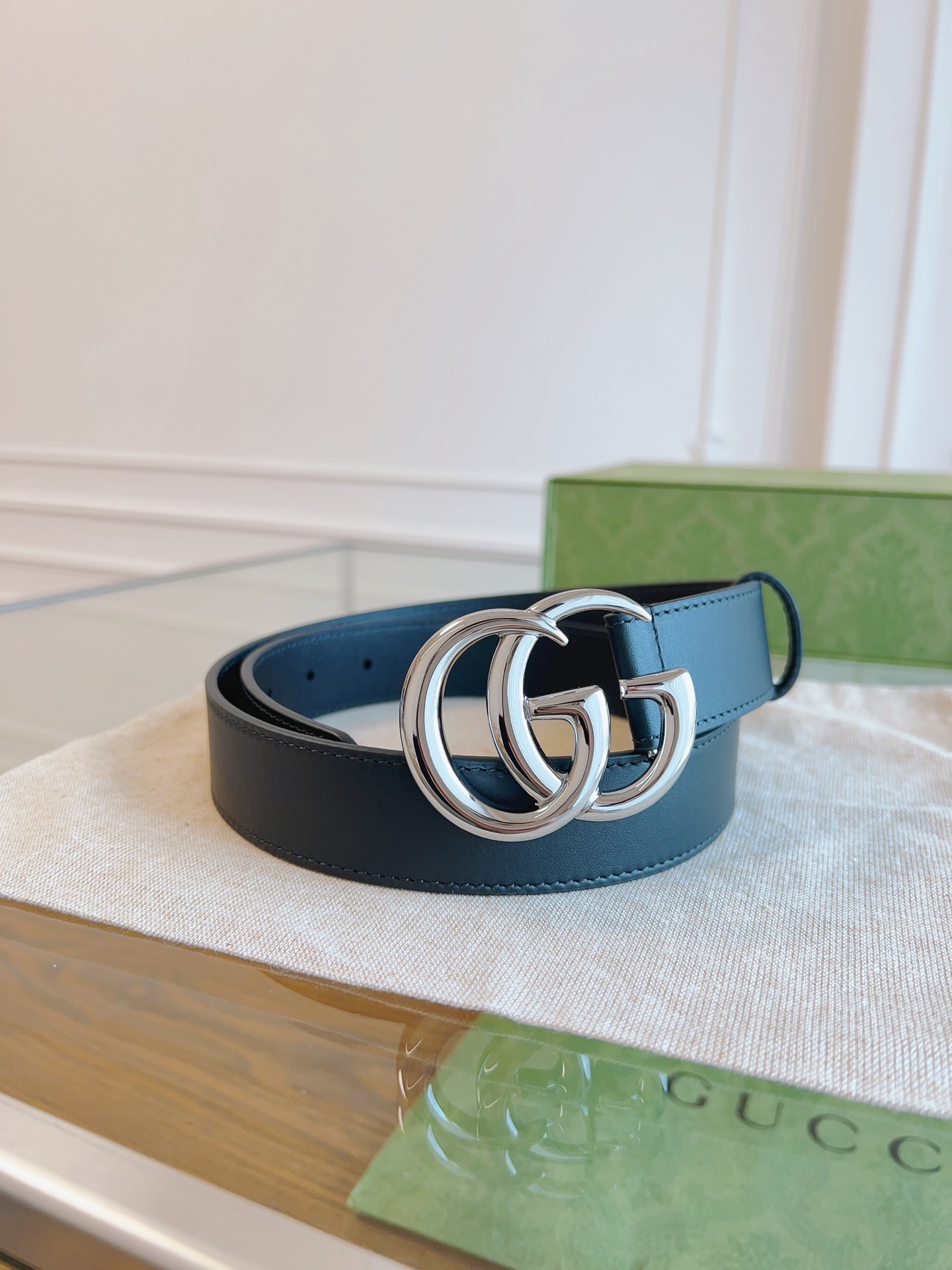 Gucci Female Basic Belt Cow Leather Black