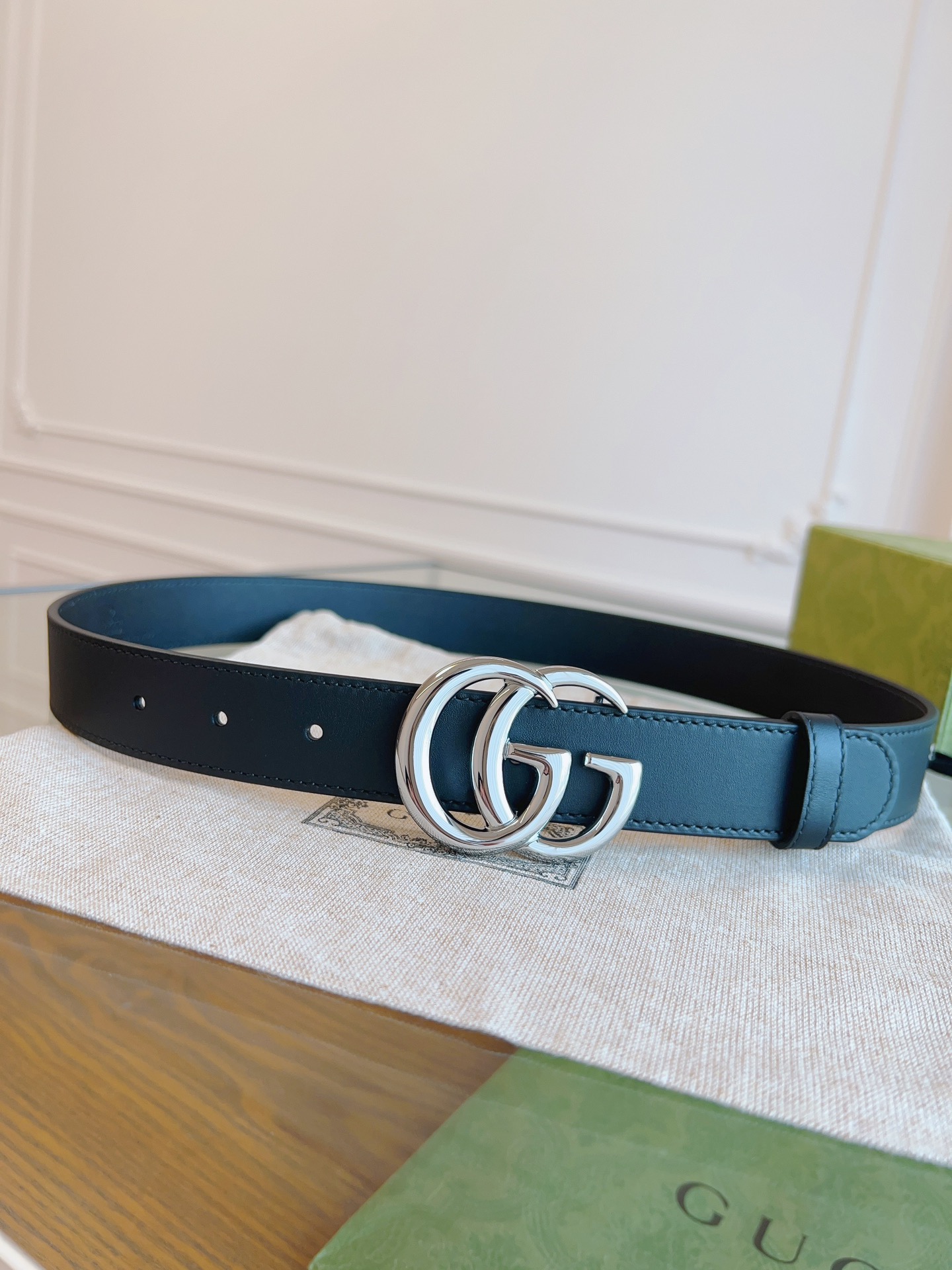 Gucci Female Basic Belt Cow Leather Black