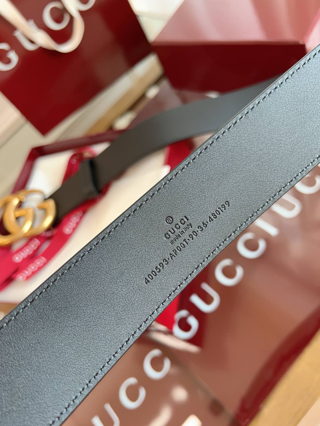 Gucci Basic Belt Cow Leather Black