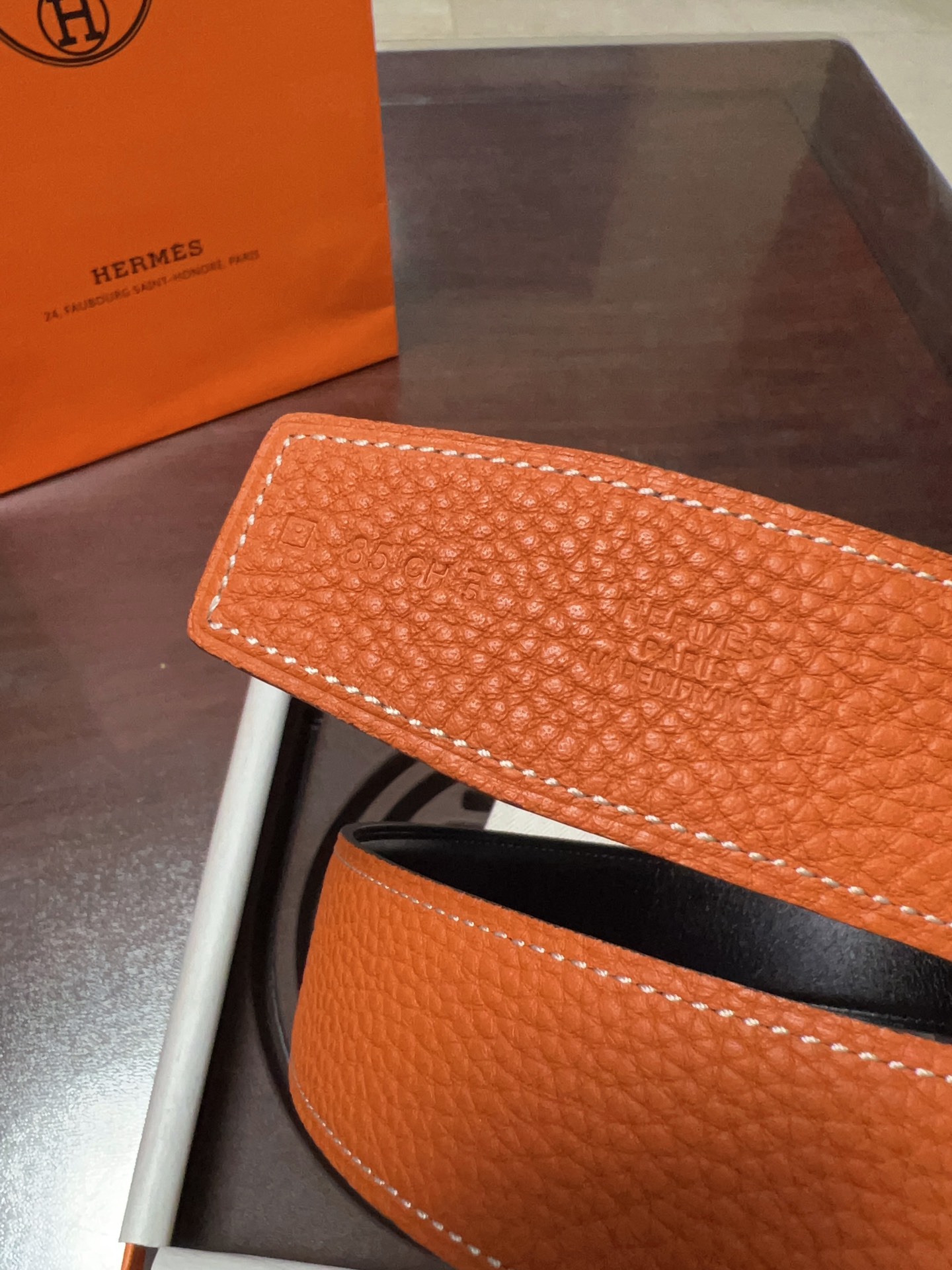 Hermès Basic Belt Cow Leather Gold 38mm-s-m